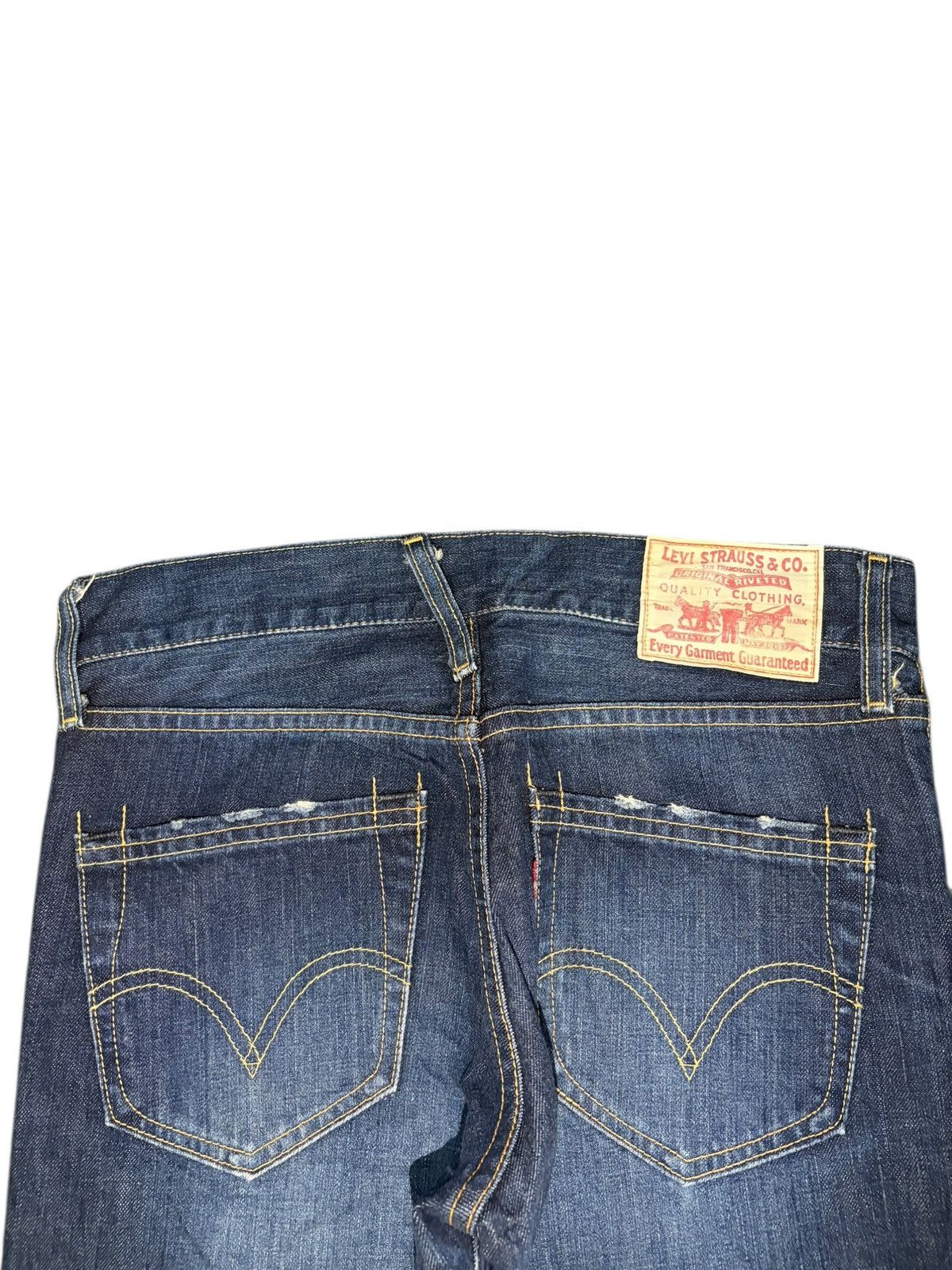 Levi's Vintage 90s Levis 502 Blue Wash Distressed Jeans Size 30" / US 8 / IT 44 - 4 Thumbnail