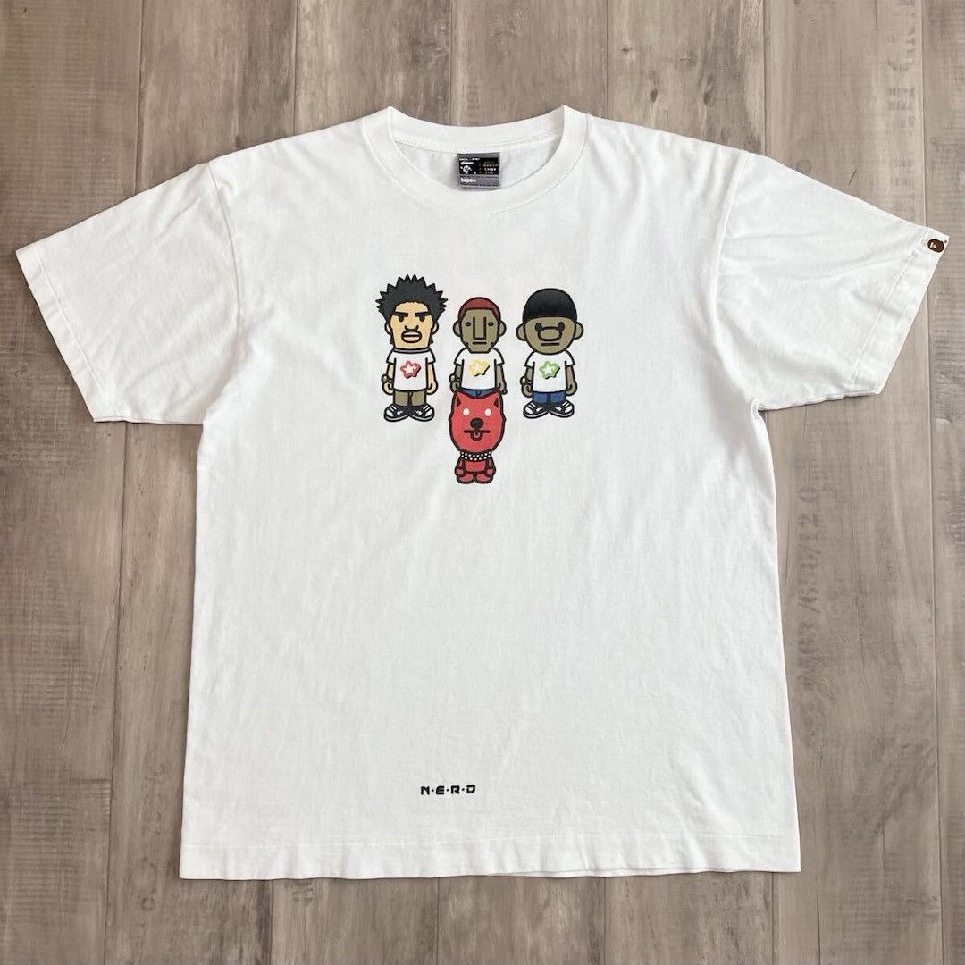 Bape × Nigo × Pharrell BAPE × N.E.R.D T-shirt STAR TRAK Pharrell