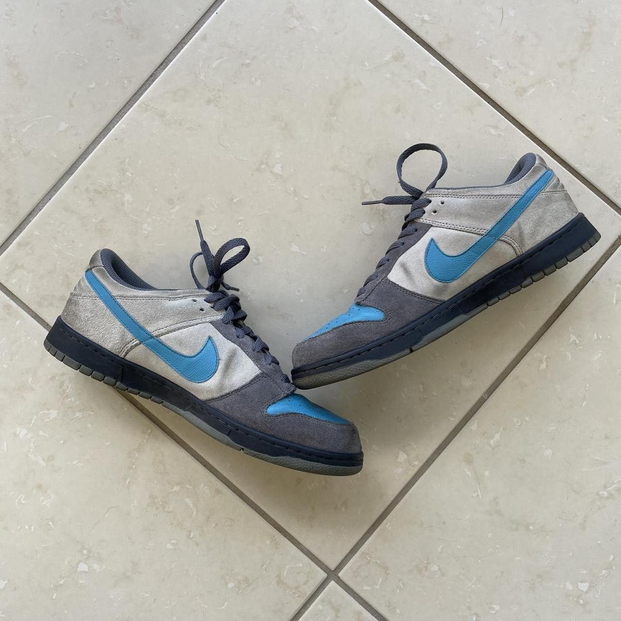Nike Nike Dunk Low CL Aqua Neutral Grey Suede Vintage 304714-047 Size US 10.5 / EU 43-44 - 2 Thumbnail