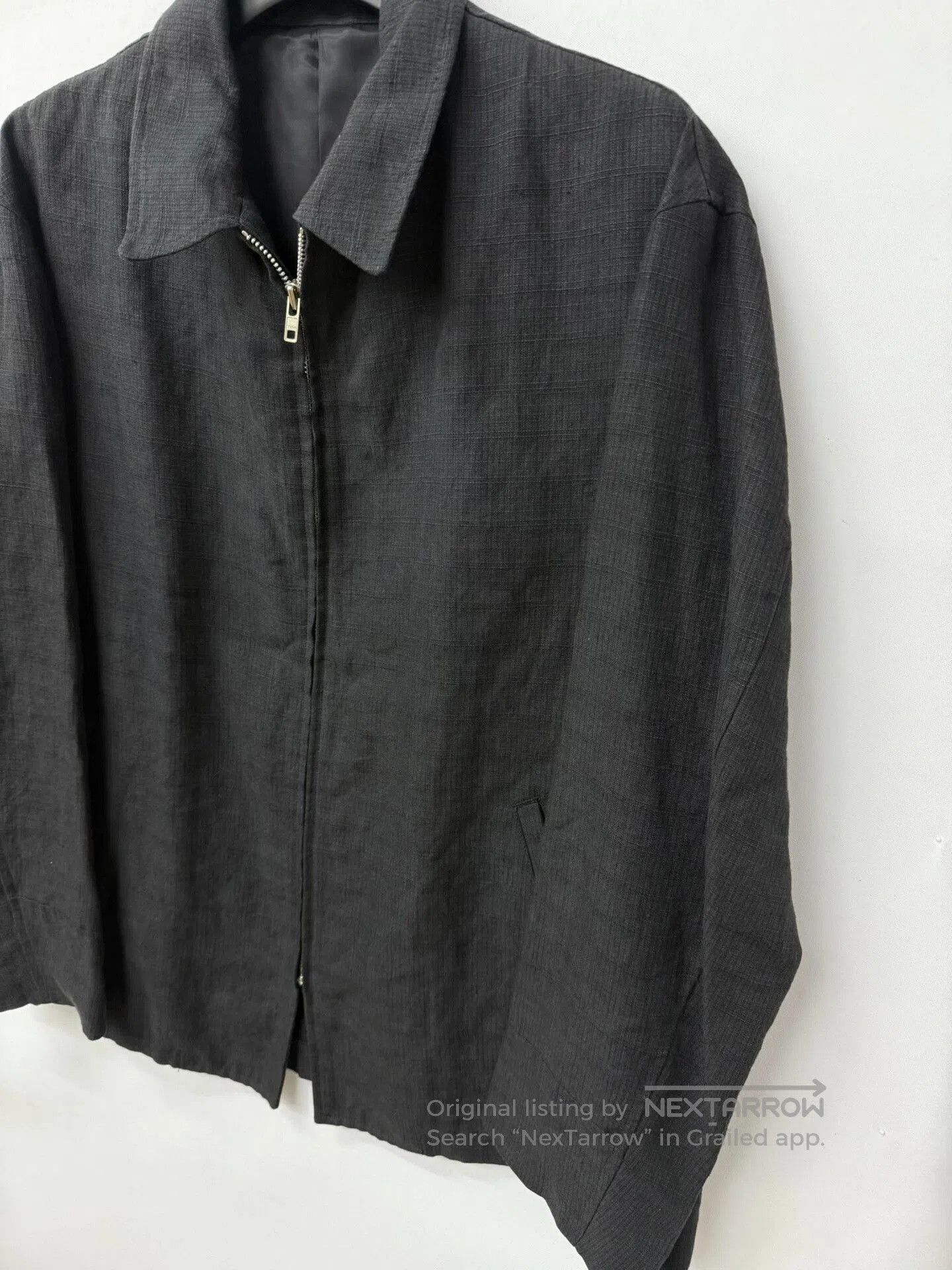 Yohji Yamamoto y's for men linen texture collar jacket. Size US XL / EU 56 / 4 - 2 Thumbnail