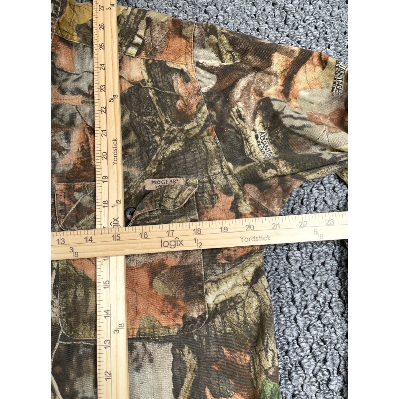 Wrangler VINTAGE Wrangler Pro Gear Camouflage Flannel Shirt Men M Brown Contrast Pattern 90s Outdoor Workwear Cap Size US M / EU 48-50 / 2 - 7 Thumbnail