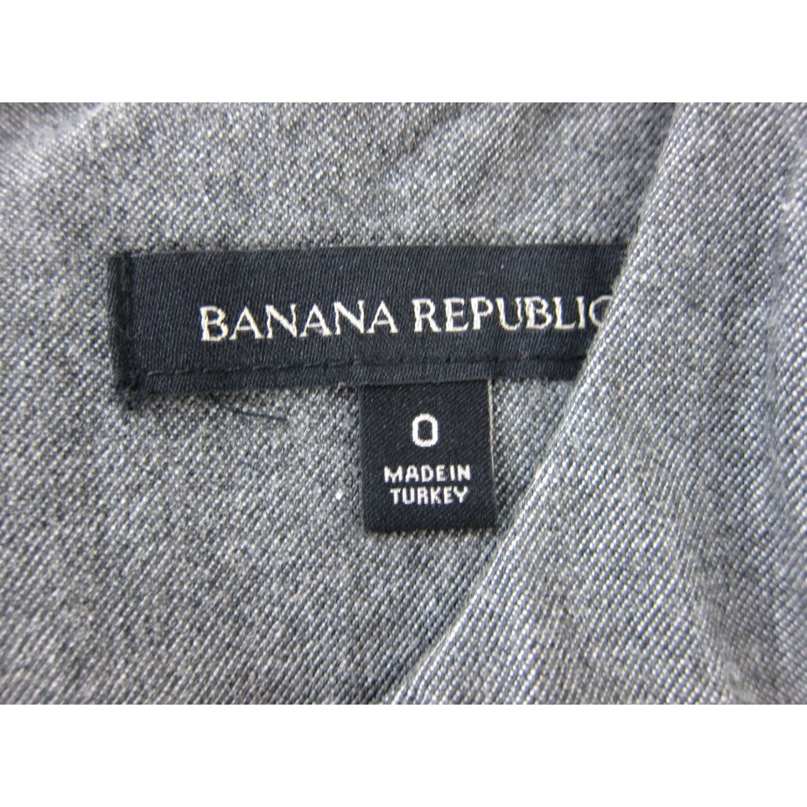 Banana Republic Banana Republic Grey Cotton Stretch Cap Sleeve Classic Work Sheath Dress Size 0 Size XS / US 0-2 / IT 36-38 - 3 Thumbnail