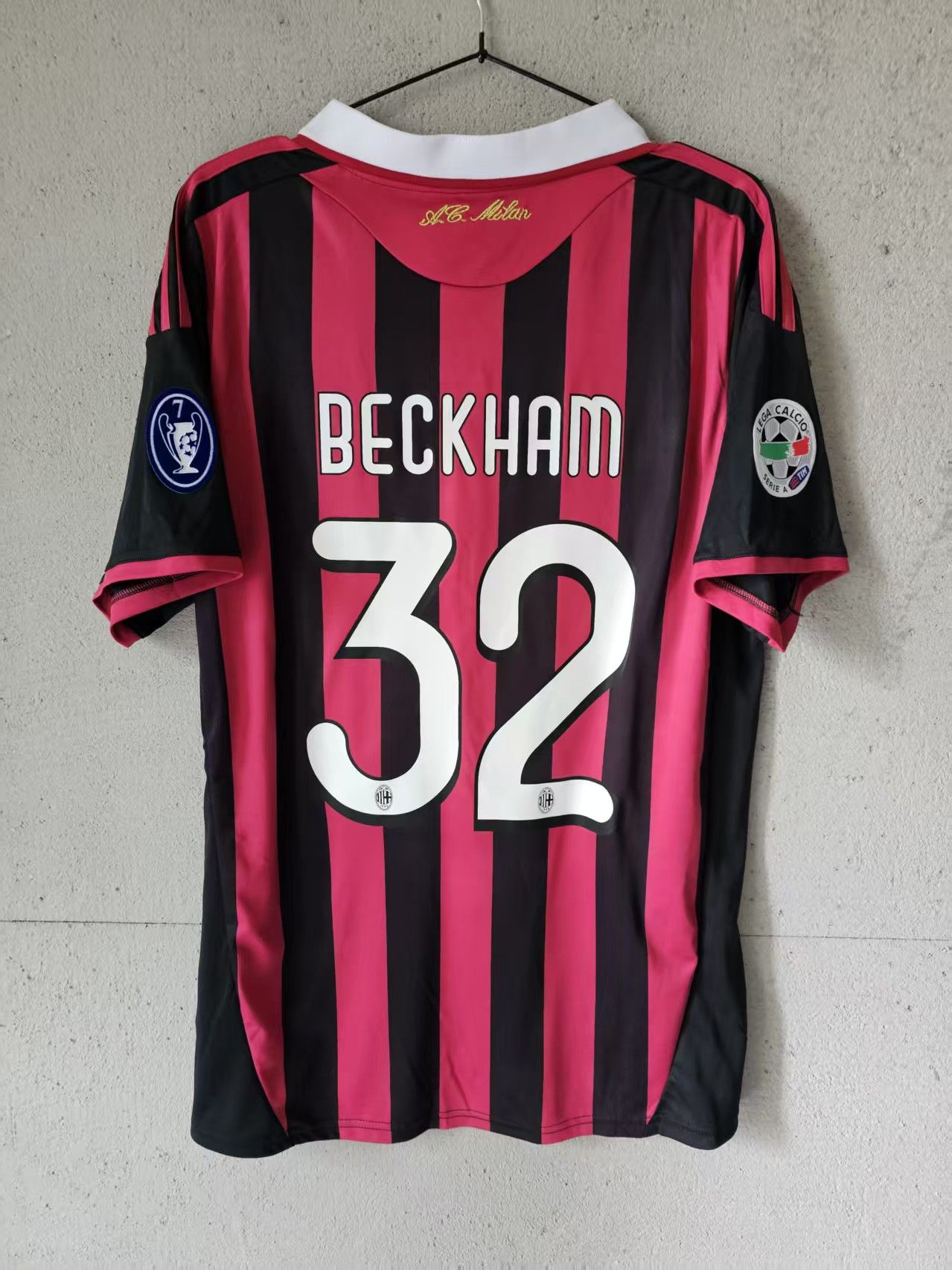 Other 2008 AC Milan #23 David Beckham Jersey Home Size US XL / EU 56 / 4 - 1 Thumbnail