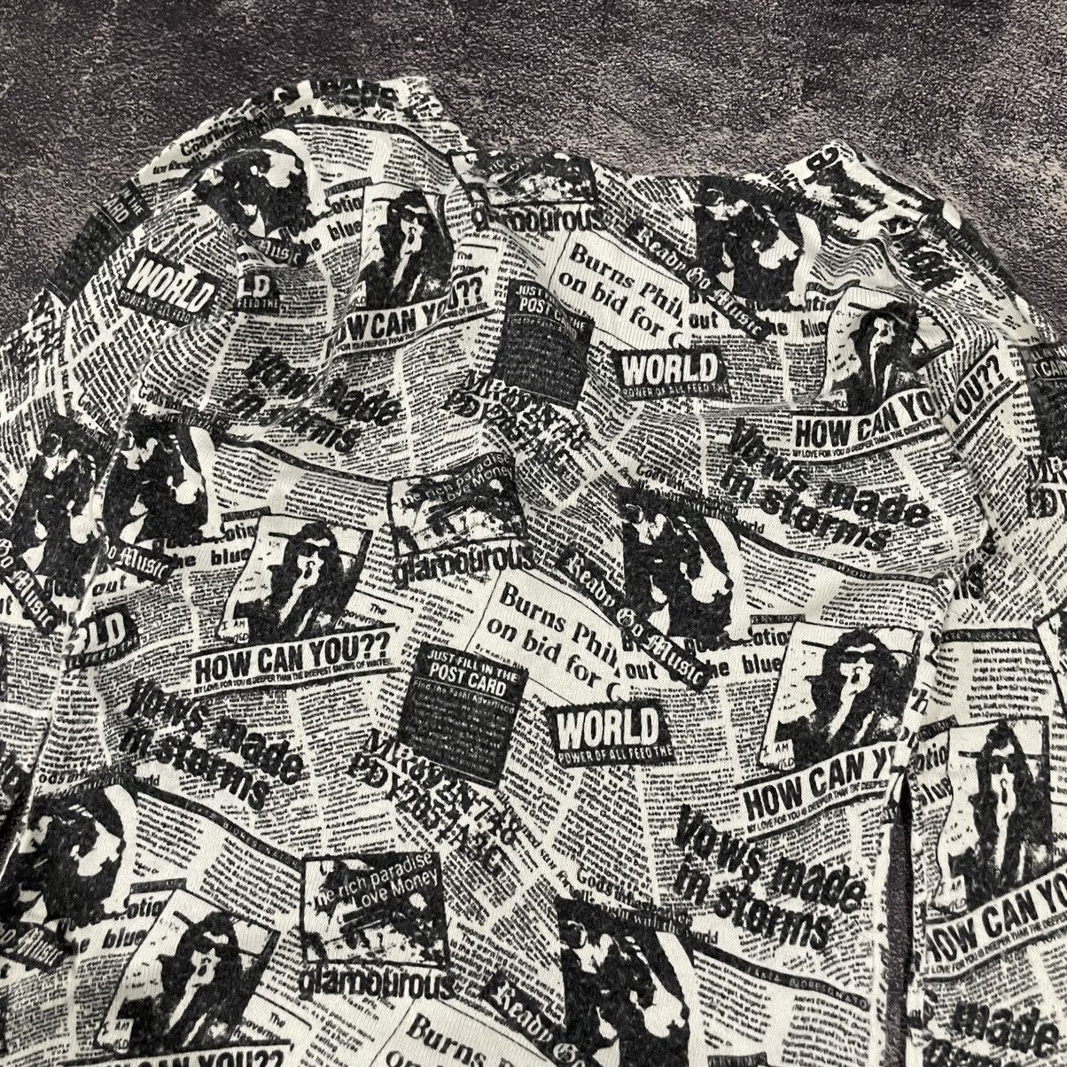 If Six Was Nine × Japanese Brand Ingni cardigan newspaper full print Size US M / EU 48-50 / 2 - 5 Thumbnail