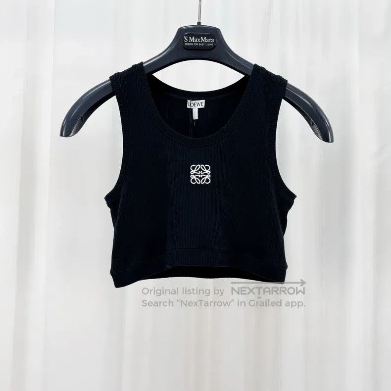 Loewe Loewe Black Embroidered Logo Vest Size M / US 6-8 / IT 42-44 - 1 Thumbnail