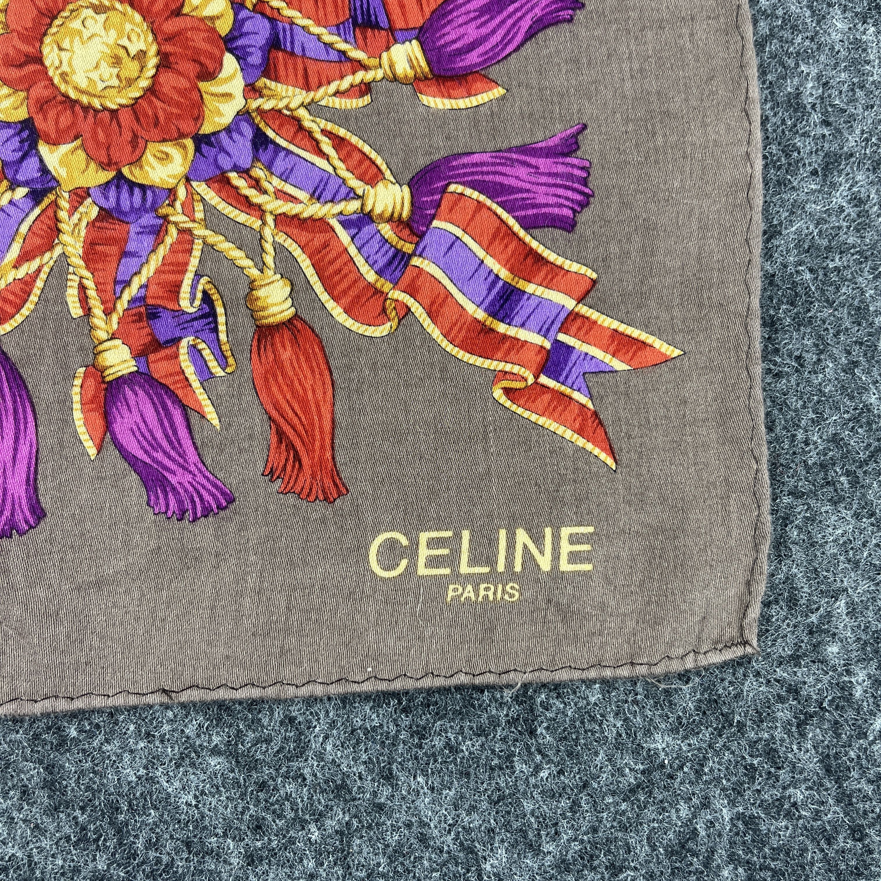 Vintage Celine Handkerchief / Bandana / Neckerchief B113 Size ONE SIZE - 3 Thumbnail