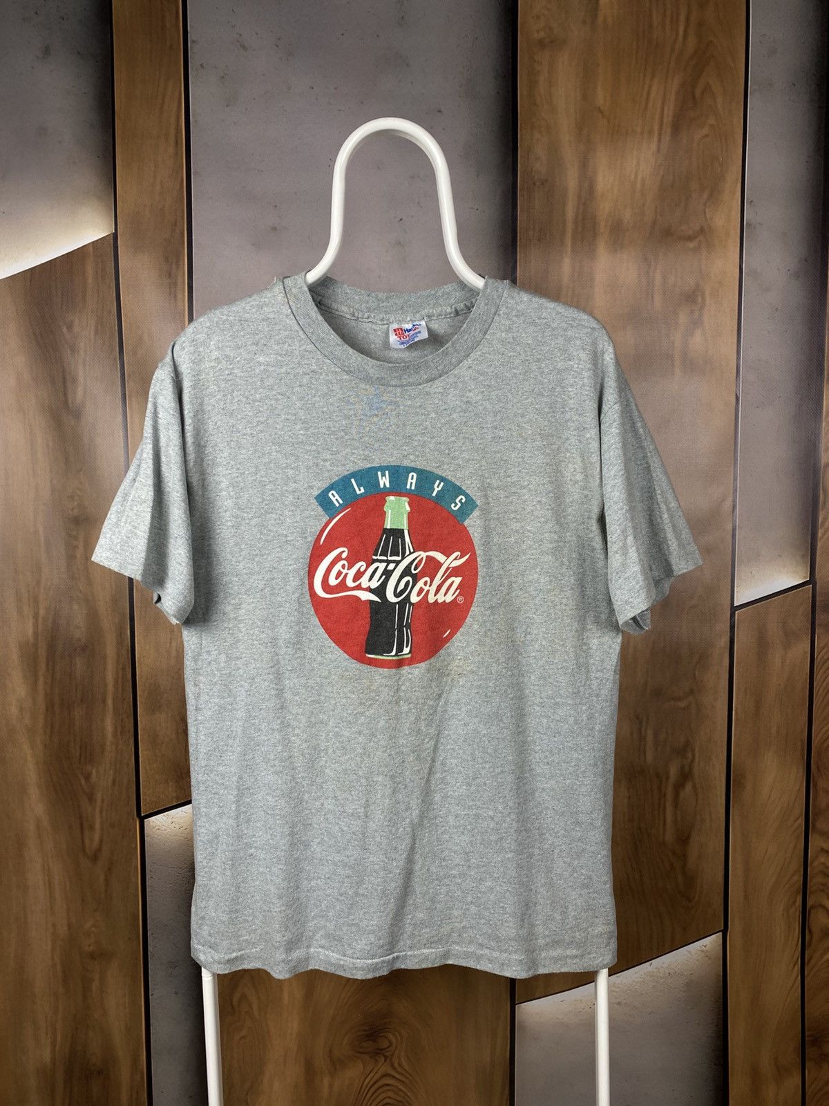 Coca Cola 🍹Vintage 90s T-Shirt Always Coca Cola Hanes VTG Tee🍹 Size US L / EU 52-54 / 3 - 1 Thumbnail