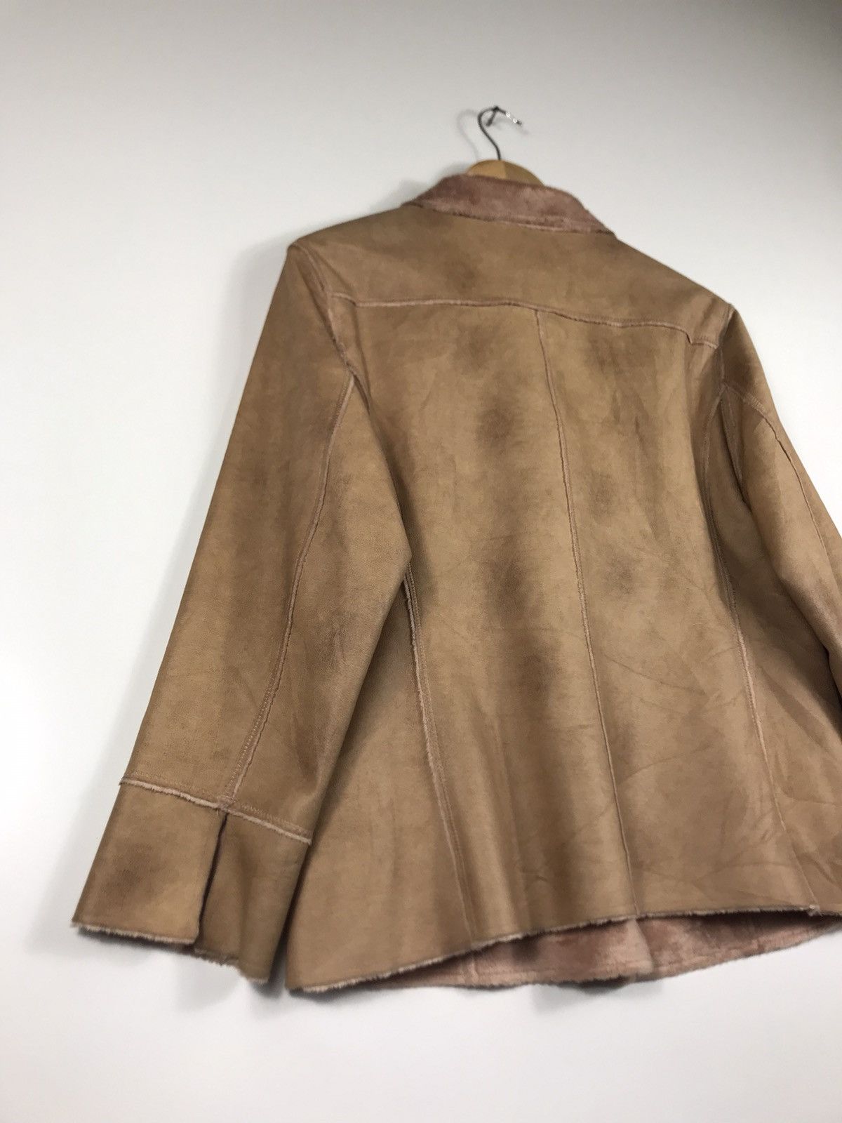 Japanese Brand ⚡️Vintage Frohlich Suede Leather Button Jacket Size M / US 6-8 / IT 42-44 - 14 Thumbnail