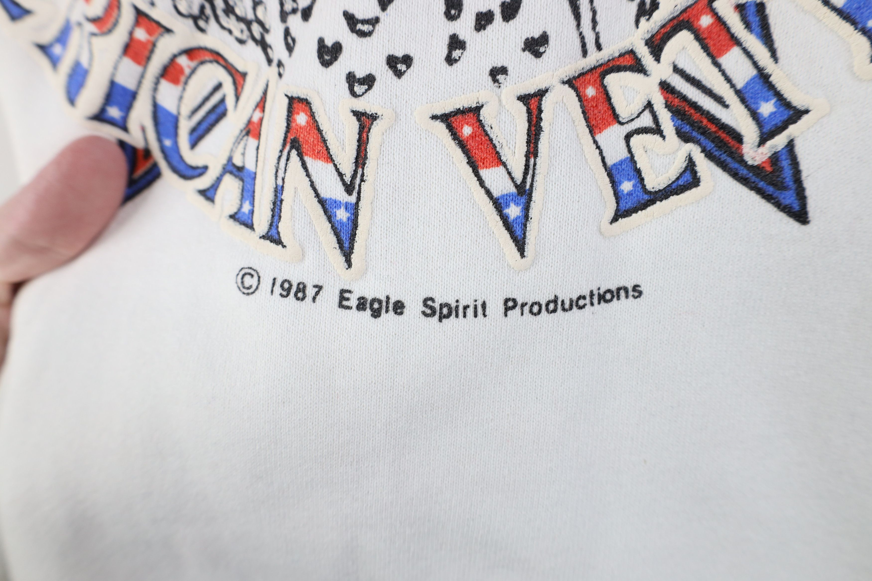 Vintage Vintage 80s A Salute To The American Veteran Sweatshirt USA Size L / US 10 / IT 46 - 5 Thumbnail