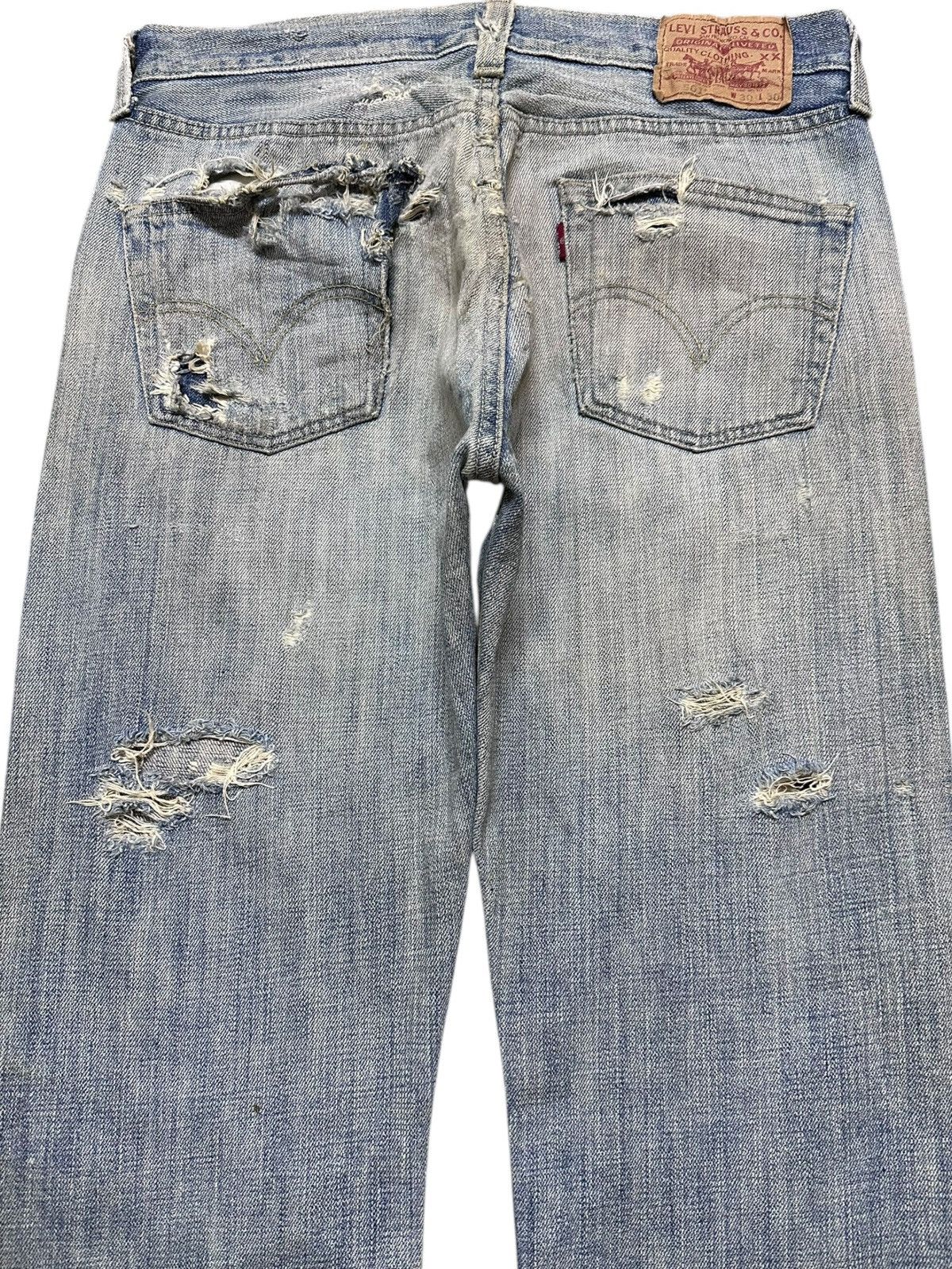 Levi's Vintage Clothing Vintage Levi’s 501 Faded Ripped Grunge Distressed Denim Size US 31 - 7 Thumbnail