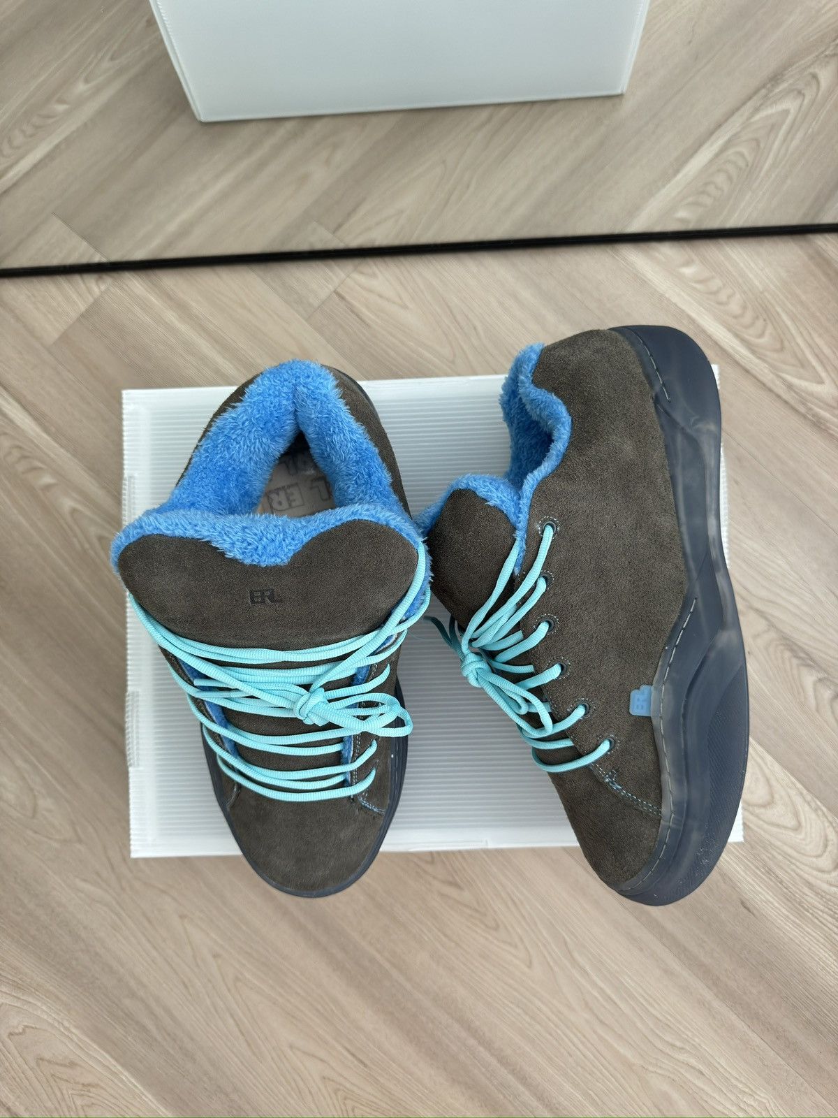 ERL × Streetwear ERL Vamp Electric Blue Skate Sneaker | Grailed
