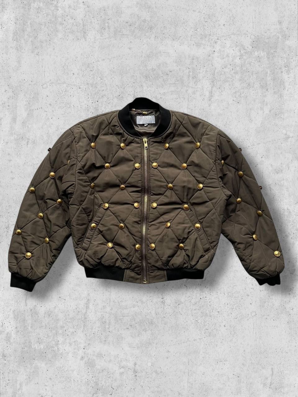 Escada Sport Escada Sport GOLDEN BUTTON Vintage Bomber Varsity jacket Size L / US 10 / IT 46 - 2 Thumbnail