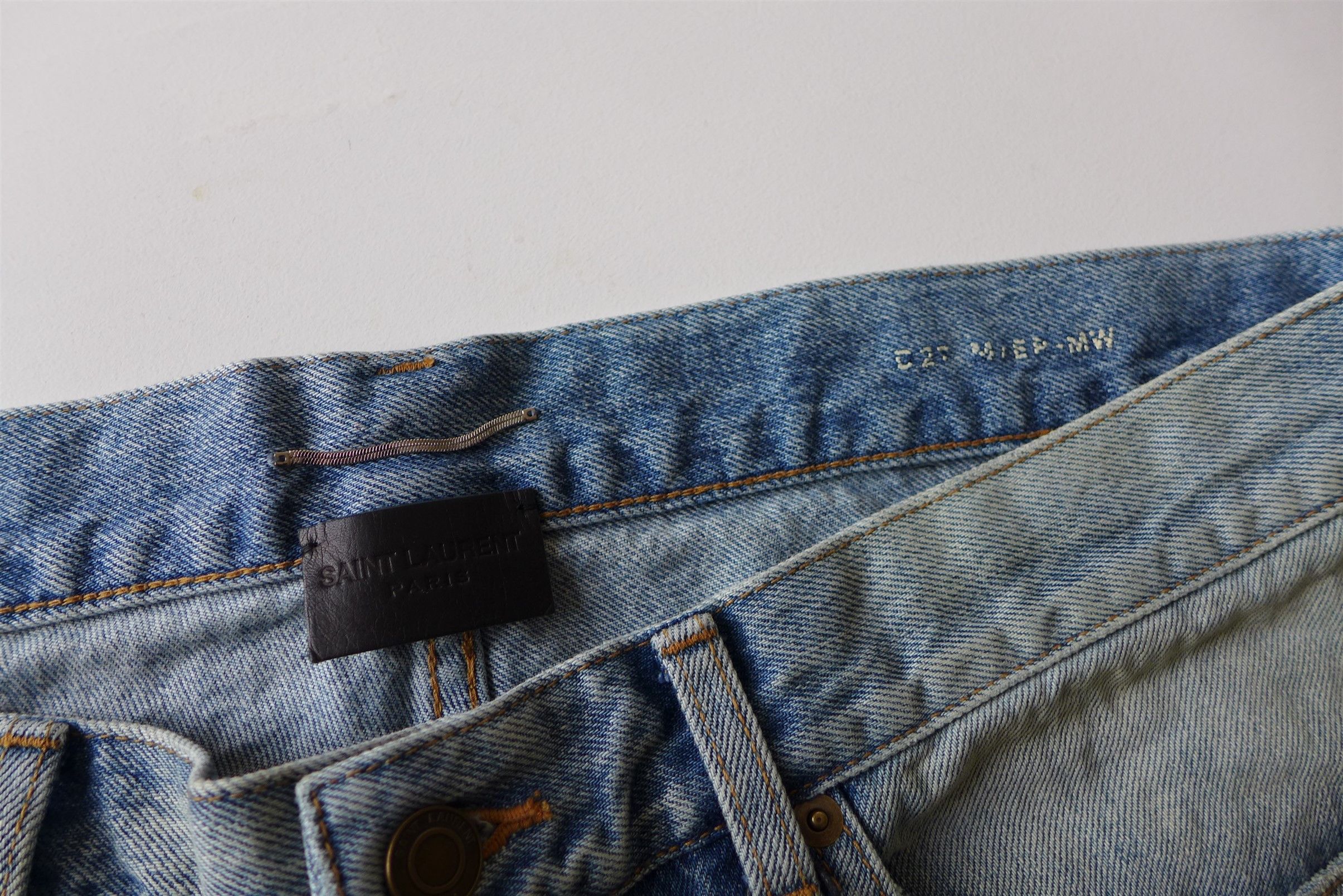Saint Laurent Paris Saint Laurent Etienne Jeans - Washed Blue Denim Size US 36 / EU 52 - 10 Thumbnail