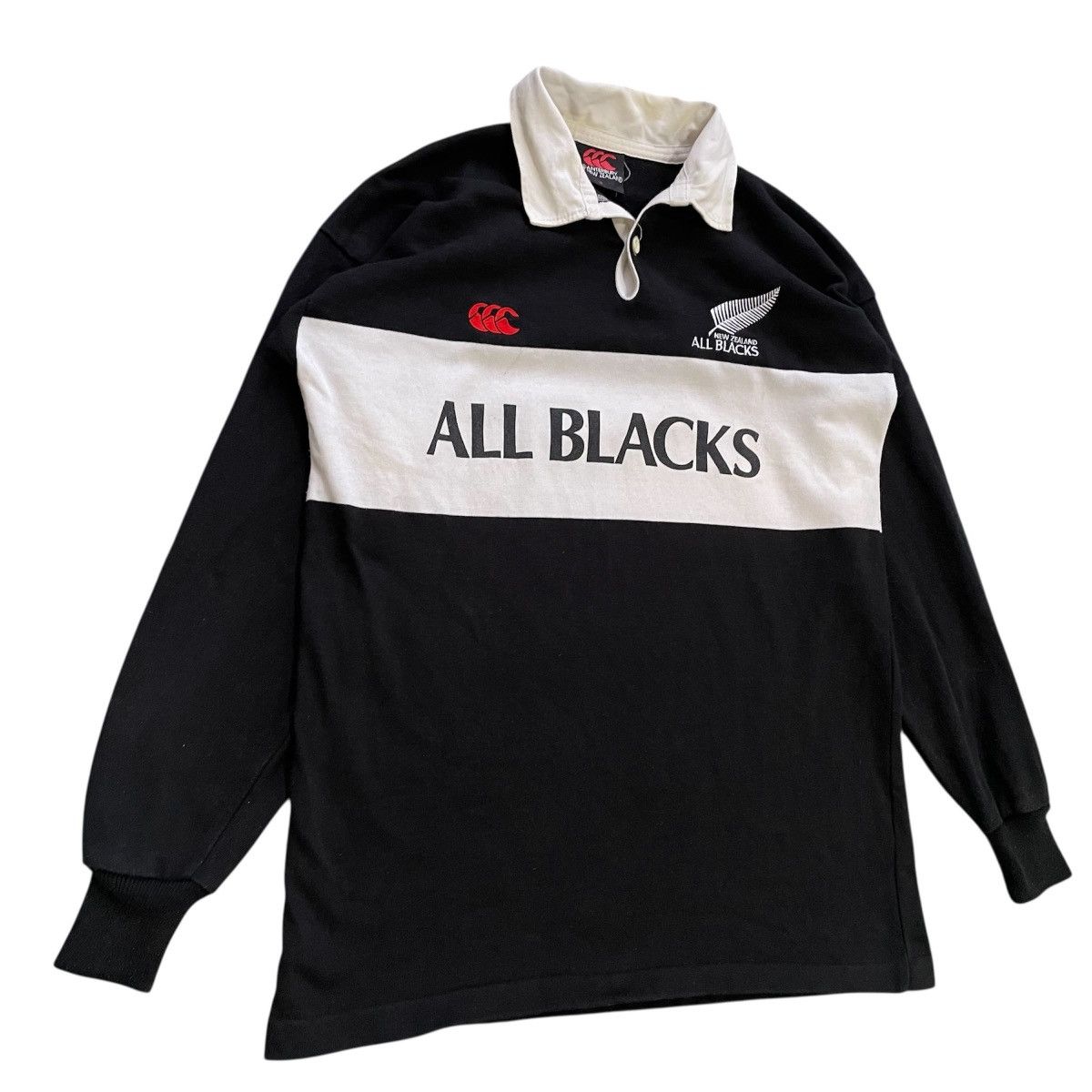 Canterbury of New Zealand 90s Canterbury All Blacks Rugby Shirt Made in New Zealand Size US M / EU 48-50 / 2 - 3 Thumbnail