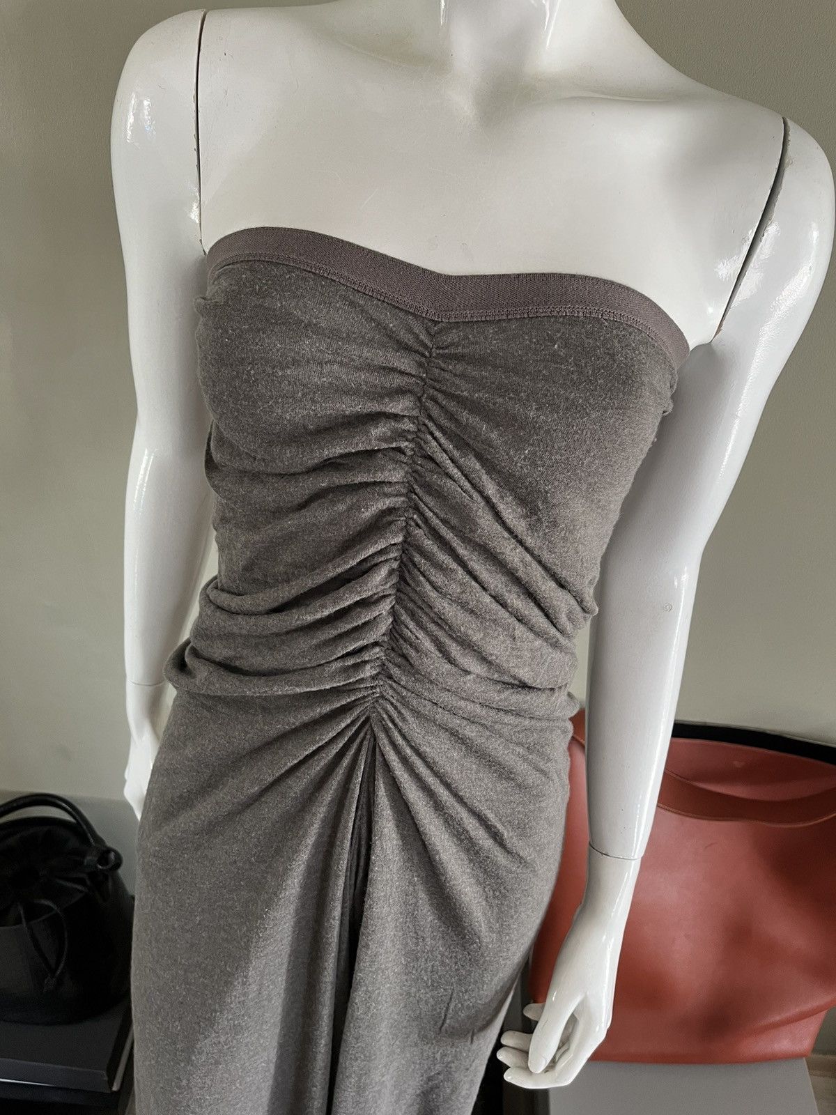 Rick Owens Rick Owens Ruched Jersey Maxi Dress or Skirt Size S / US 4 / IT 40 - 14 Thumbnail