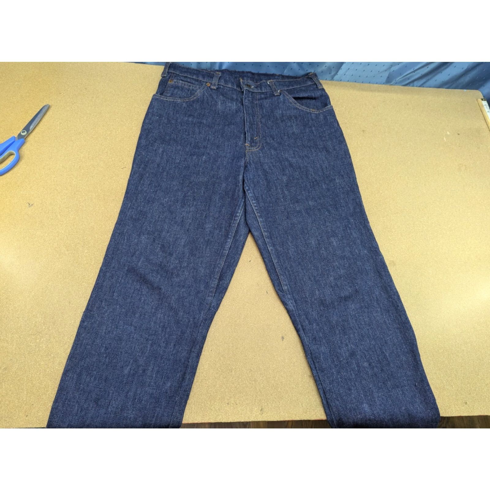 Levi's VINTAGE Levi's 630 Jeans Mens W31 L26.5 Blue Denim Mid Rise Orange Tab Straight 80s rarity Men Blue Jeans Size US 31 - 2 Thumbnail