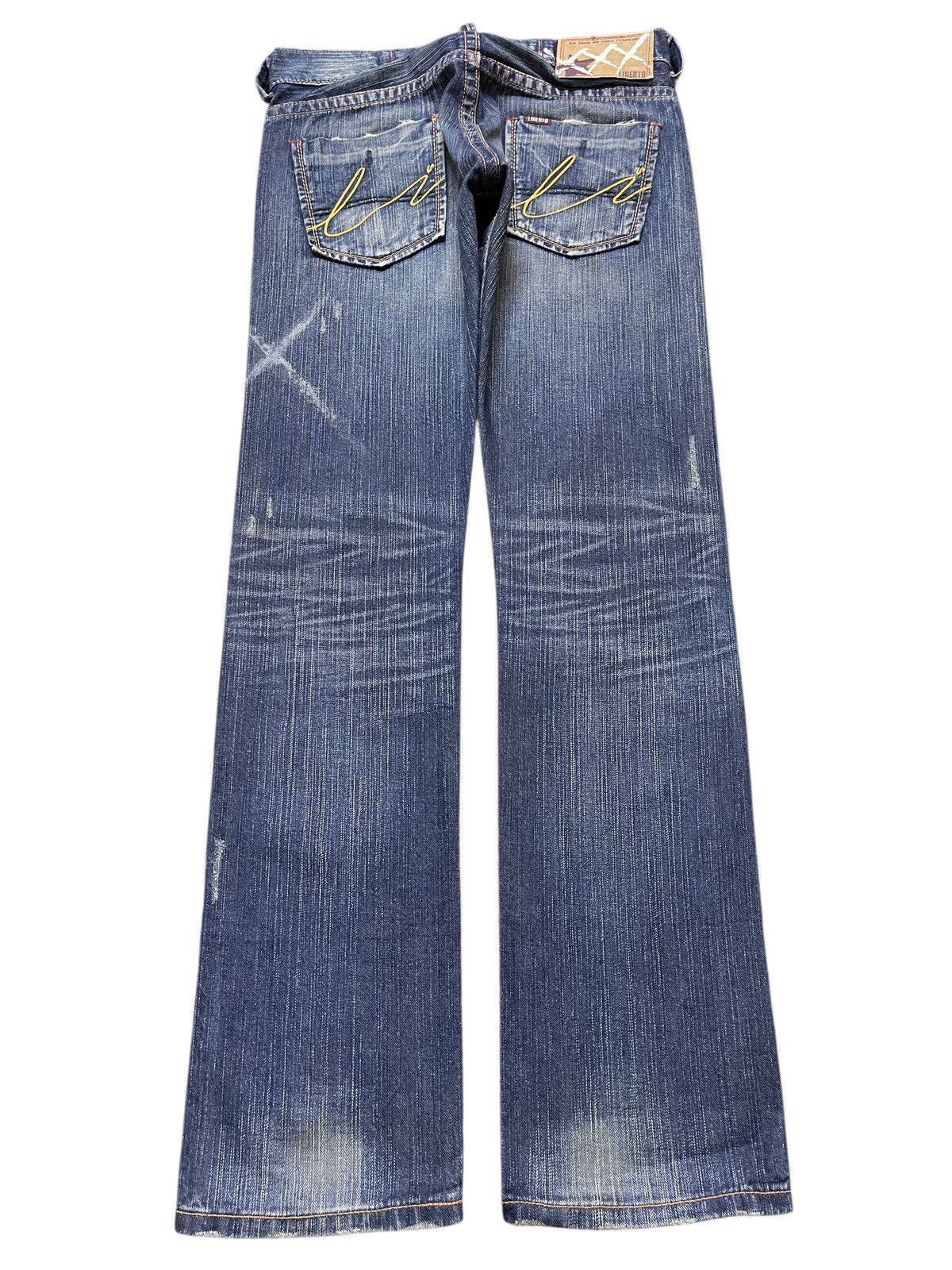 If Six Was Nine Vintange Liberto Mud Wash Faded Clawmark Distress Style Jean Size US 30 / EU 46 - 2 Thumbnail