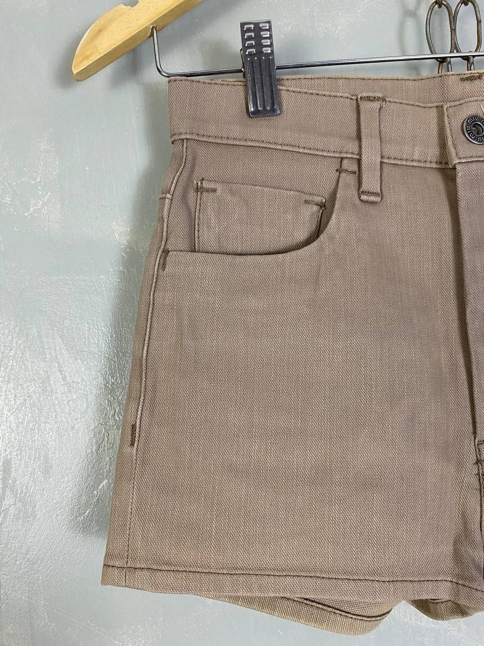 Miu Miu Miu Miu Denim Short Size 24" / US 00 / IT 34 - 2 Thumbnail