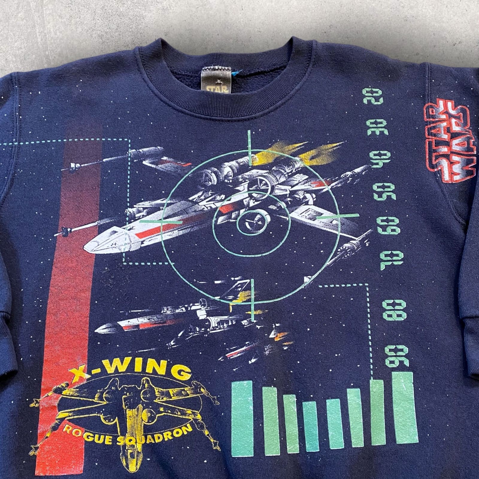 Star Wars × Vintage Vintage 1996 Star Wars X-Wing Rogue Squadron Kids Sweatshirt Size S / US 4 / IT 40 - 2 Thumbnail