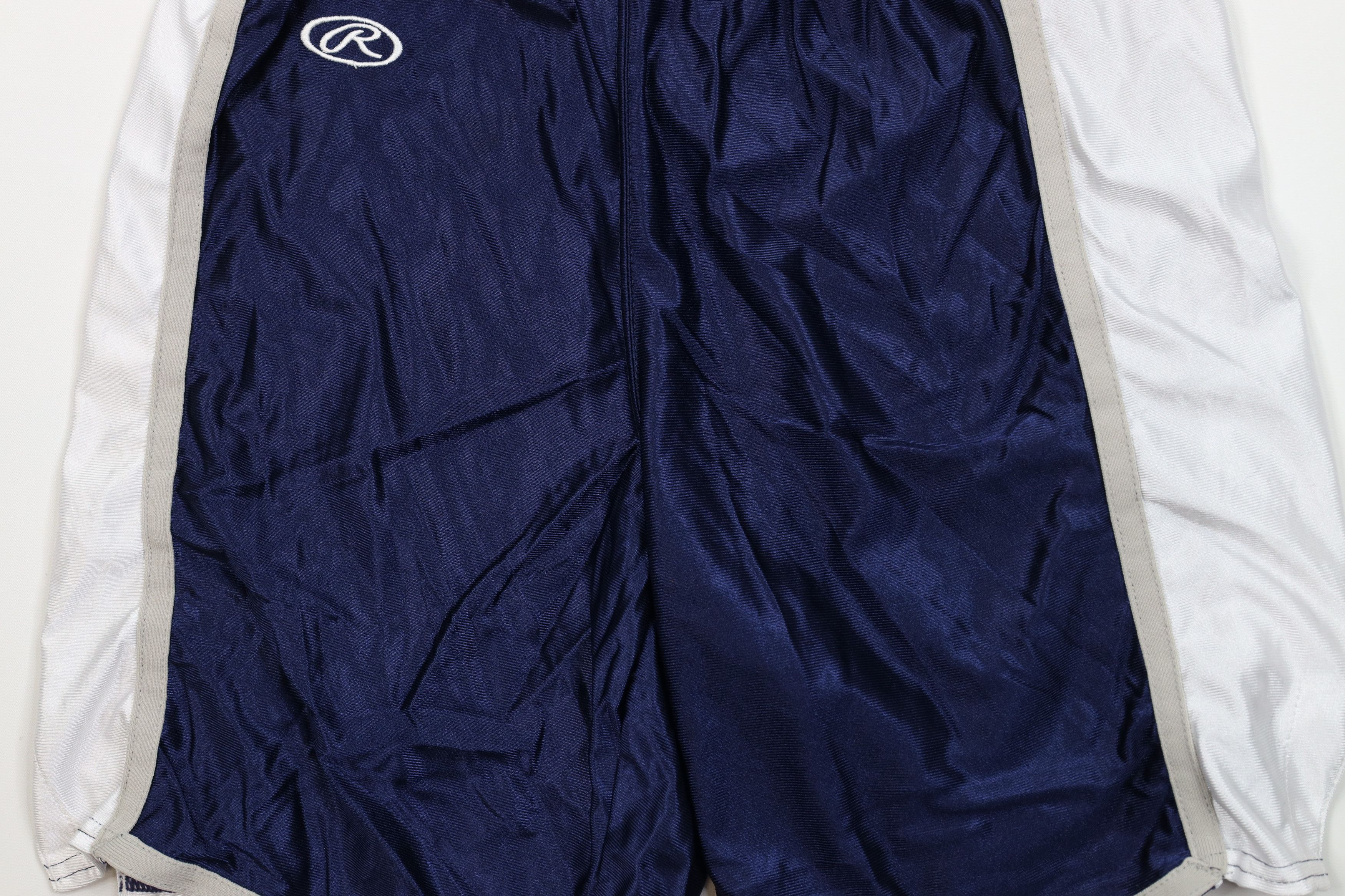 Vintage Vintage 90s Rawlings Silky Nylon Baseball Shorts Navy Blue Size US 32 / EU 48 - 3 Thumbnail