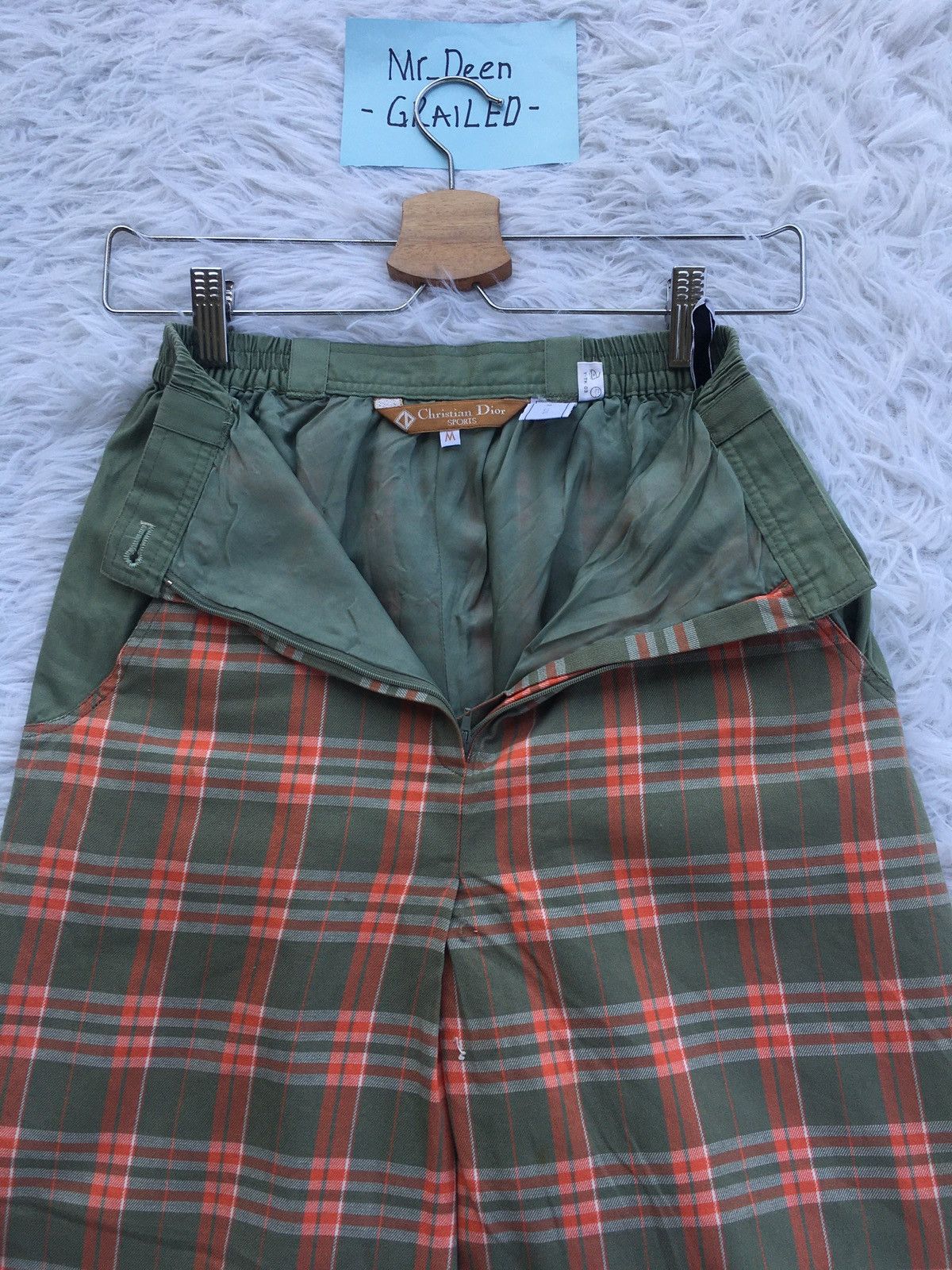 Christian Dior Monsieur Rare Vintage Christian Dior Checkered Mini Skirt Size 22" - 6 Thumbnail
