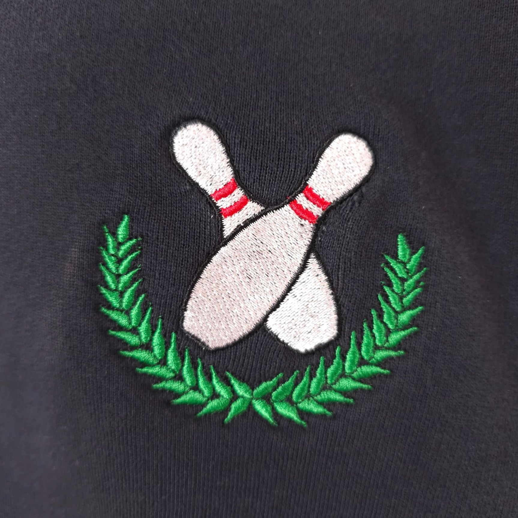 Vintage VINTAGE Gear For Sports Bowling Sweatshirt Mens Large Black 90s Embroidered Sweatshirt Mens 90s Embroidered Size US L / EU 52-54 / 3 - 3 Thumbnail