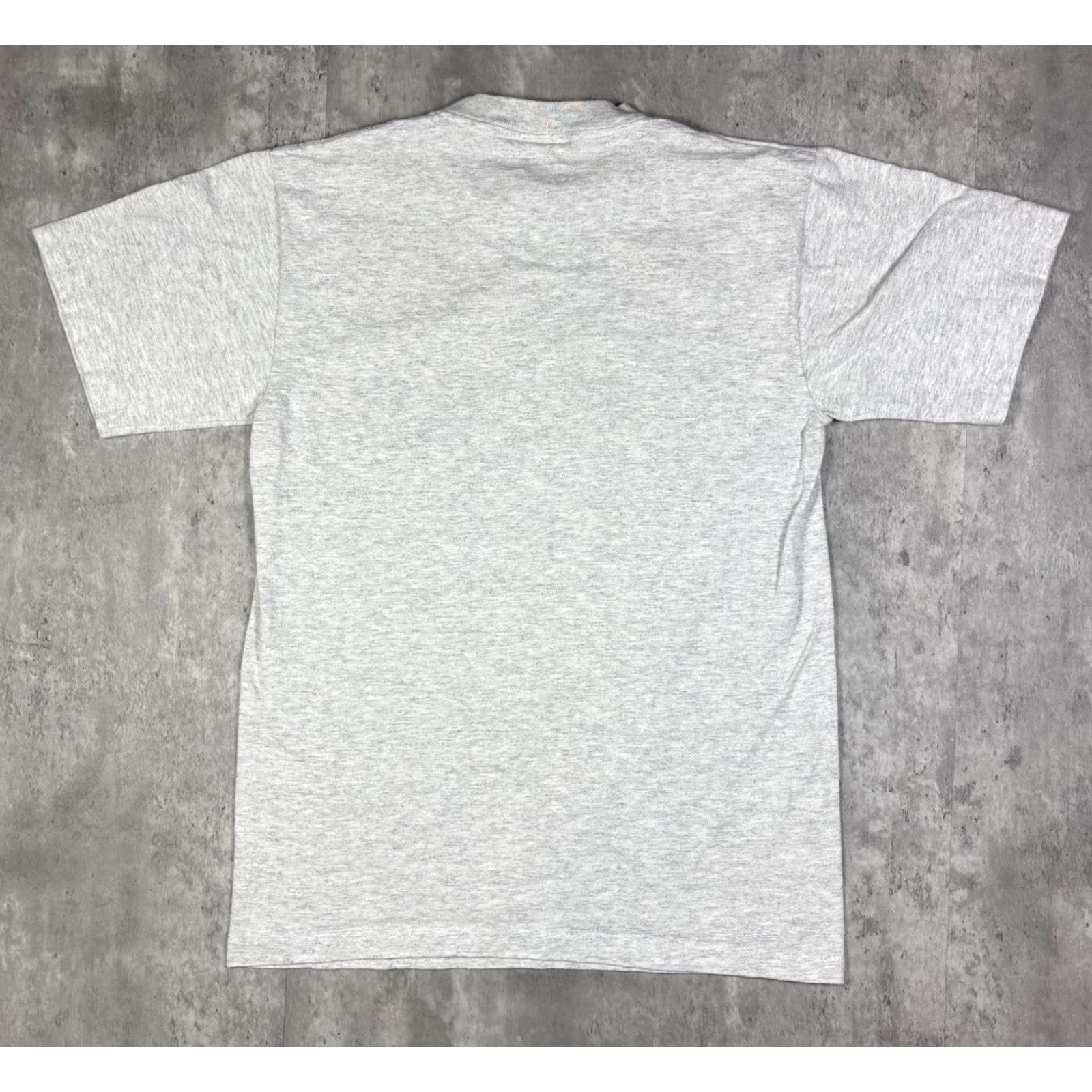 Fruit Of The Loom VINTAGE 90s Anatomy Of Soccer Art Promo T Shirt Mens M Gray Cotton Graphic Print Crew Neck Short Sleeve Classic Fit Size US M / EU 48-50 / 2 - 2 Thumbnail