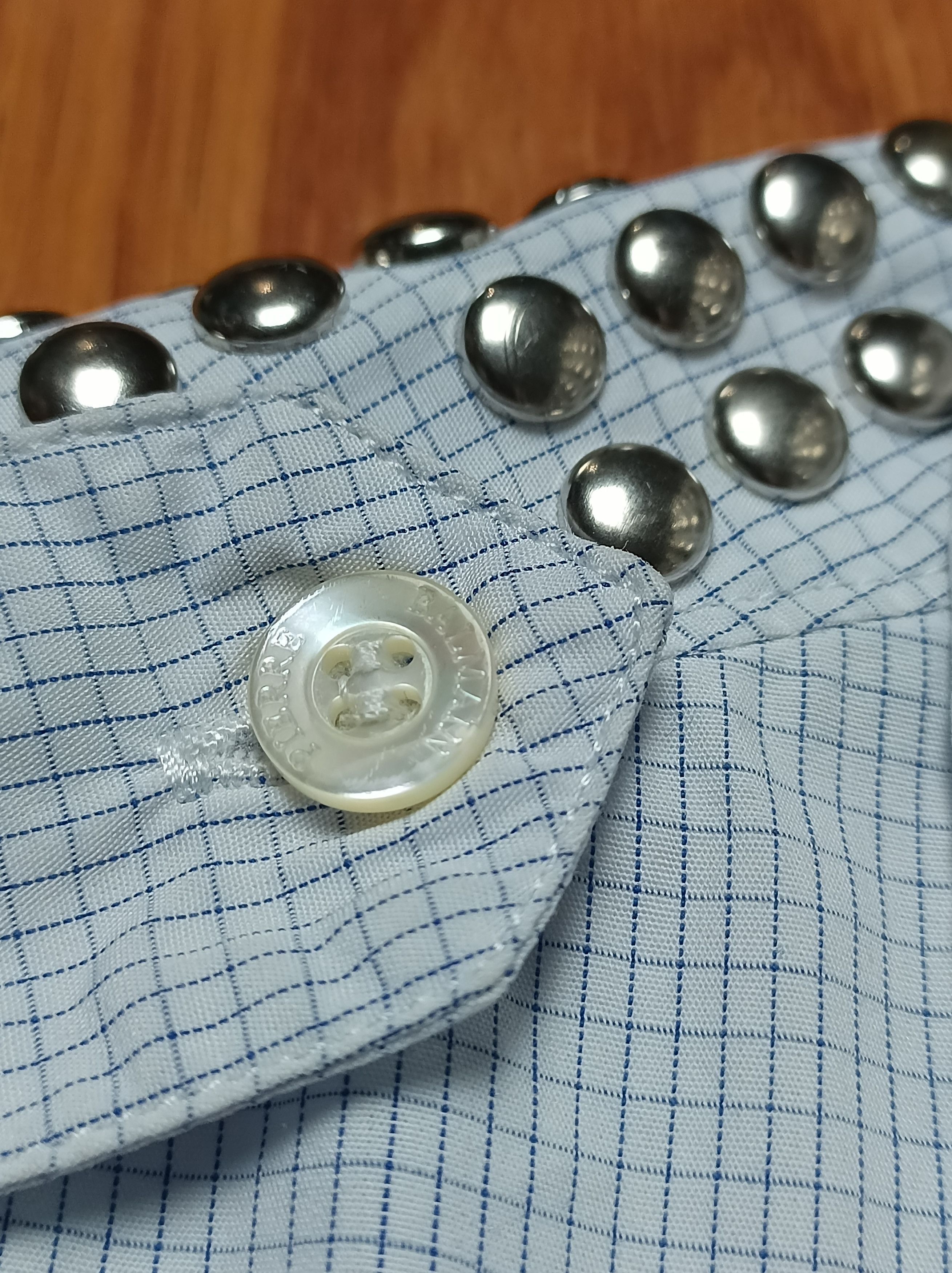 Pierre Balmain PIERRE BALMAIN Sleeveless Cotton Metal Studded Shirt IT 40 Size S / US 4 / IT 40 - 11 Thumbnail