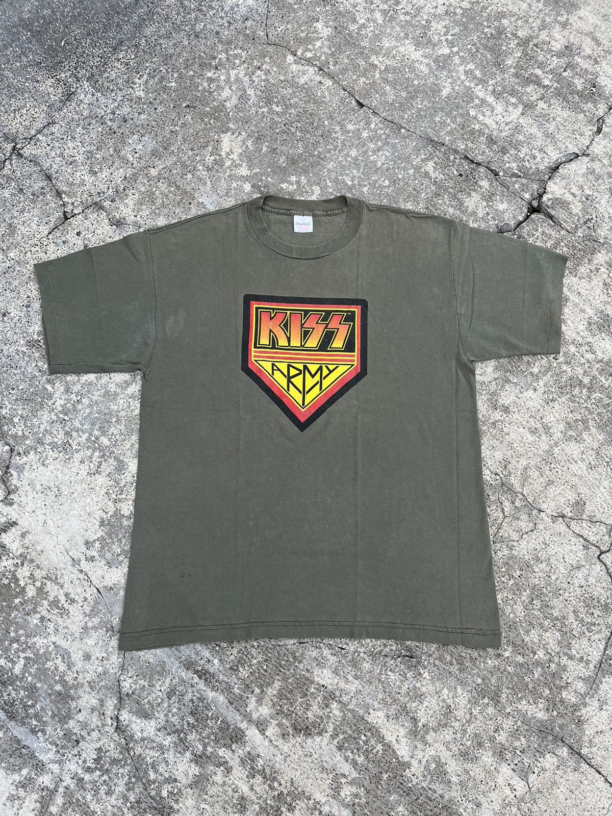 KISS × Vintage T-shirt Vintage Kiss Army 1996 Size US XL / EU 56 / 4 - 2 Thumbnail