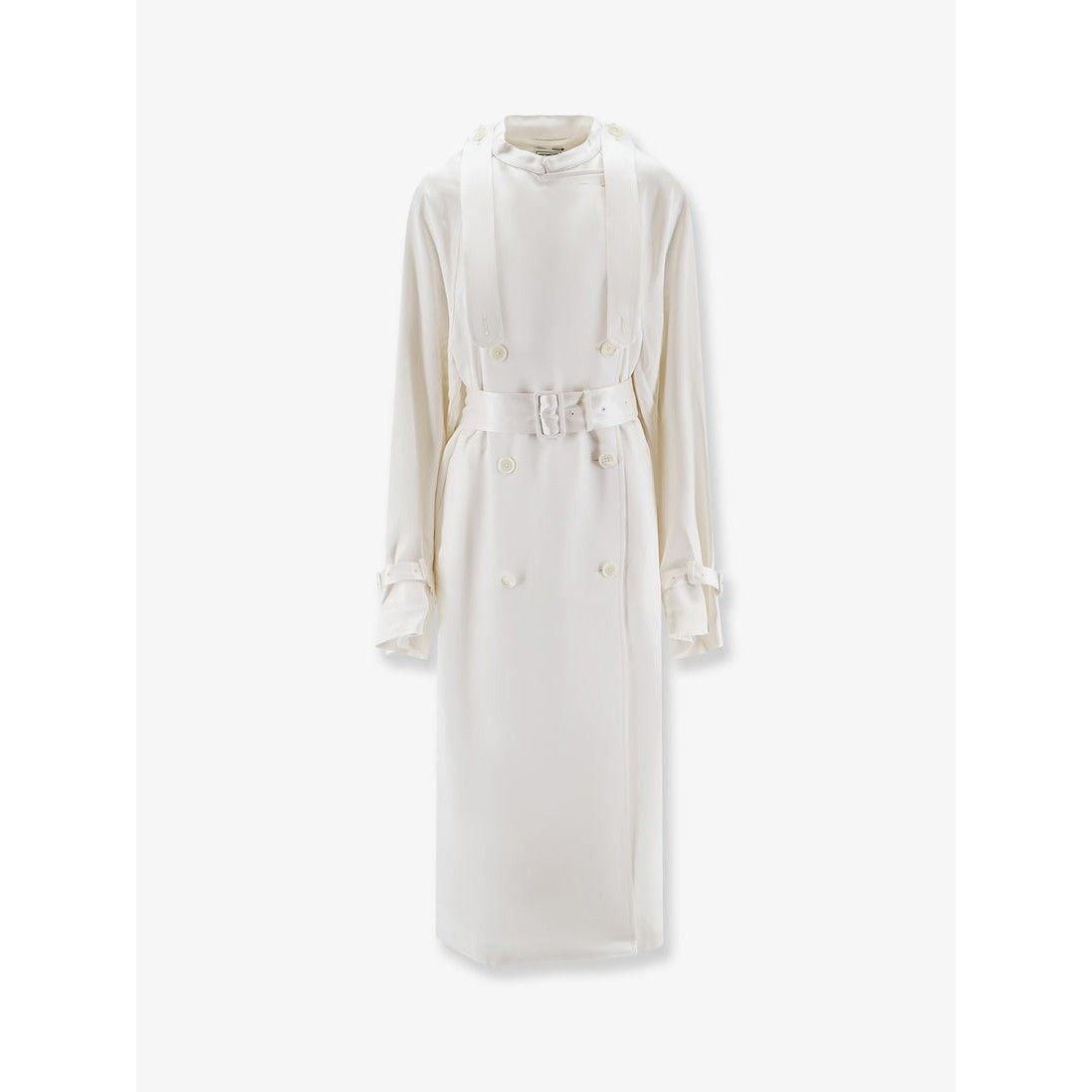 TOTEME White Satin Trench Coat New & Authentic (Women's size