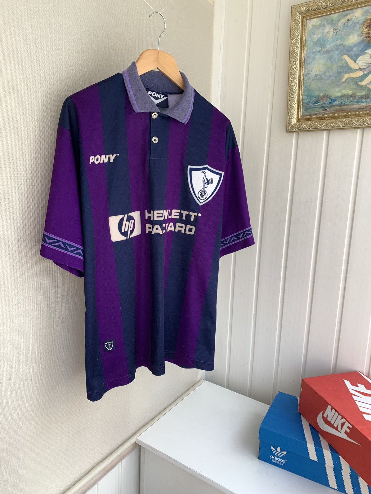 PONY Pony Tottenham Hotspur Vintage 1995-1997 Away Shirt Size L Size US L / EU 52-54 / 3 - 1 Thumbnail