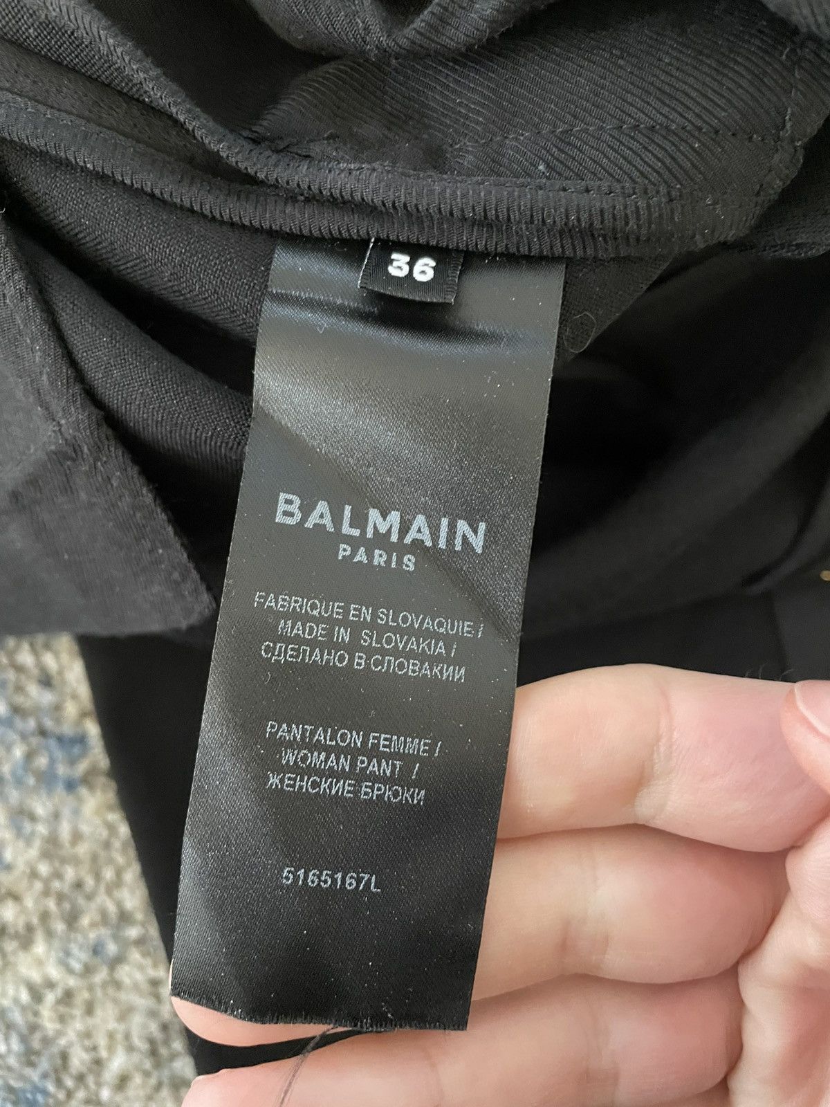 Balmain $980 New Balmain Straight-Leg Pants Size 26" / US 2 / IT 38 - 5 Thumbnail