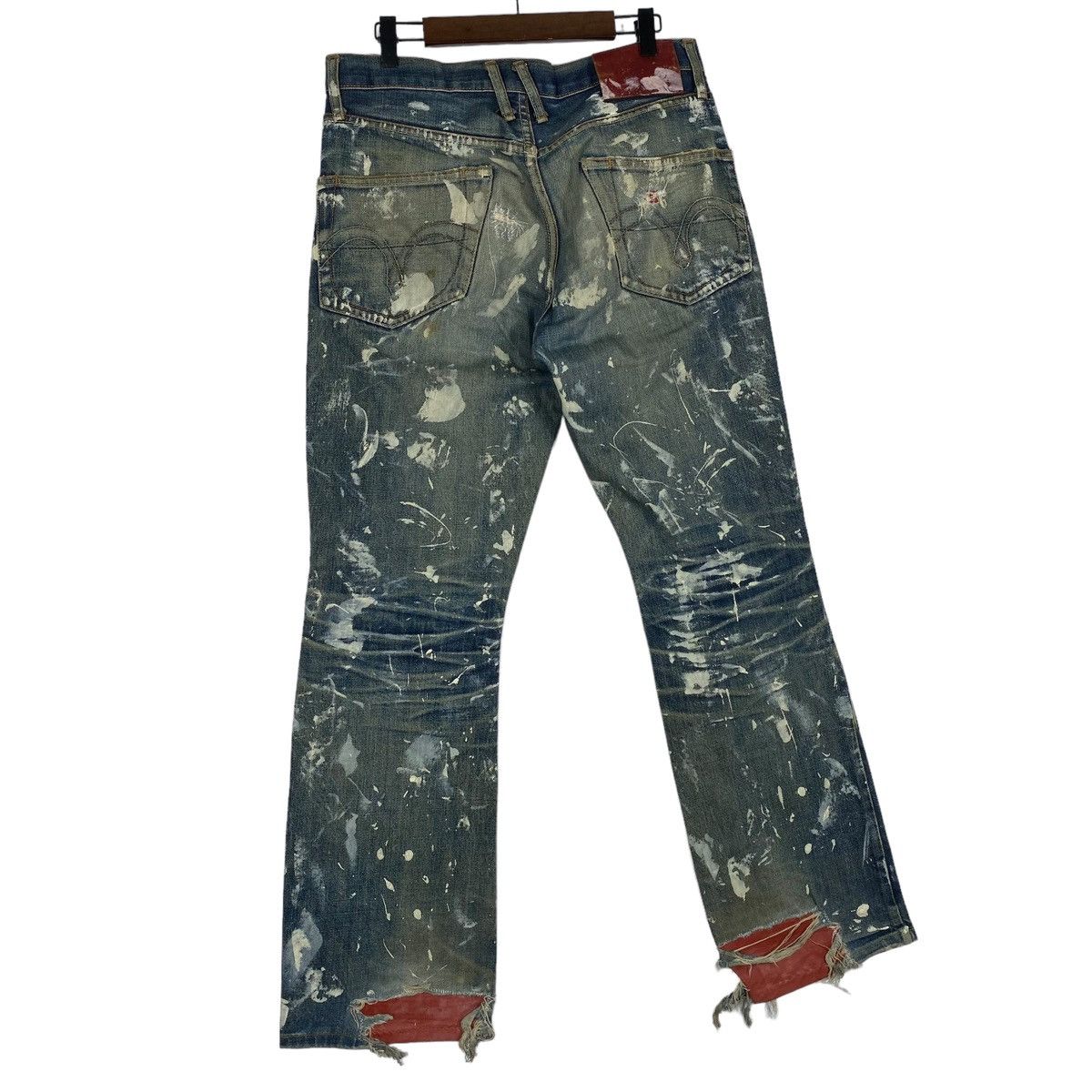Yuji Yamada Vintage Yuji Yamada Distressed Paint Splatter Jeans Size US 32 / EU 48 - 5 Thumbnail