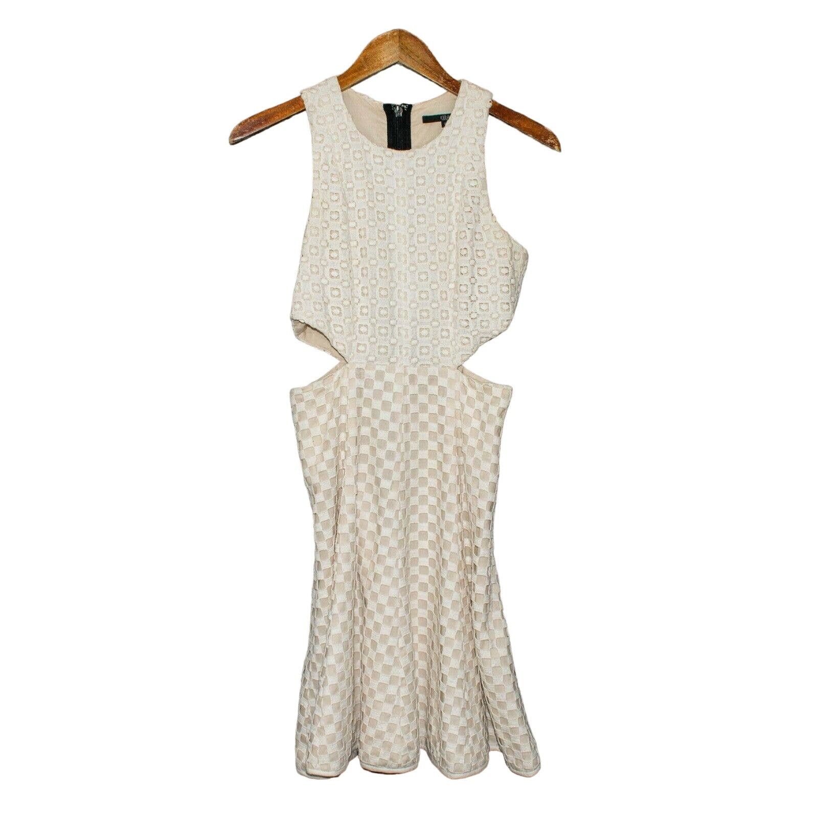Tibi Tibi New York Side Cut out Dress Sleeveless Beige Knit layer Size S / US 4 / IT 40 - 7 Thumbnail
