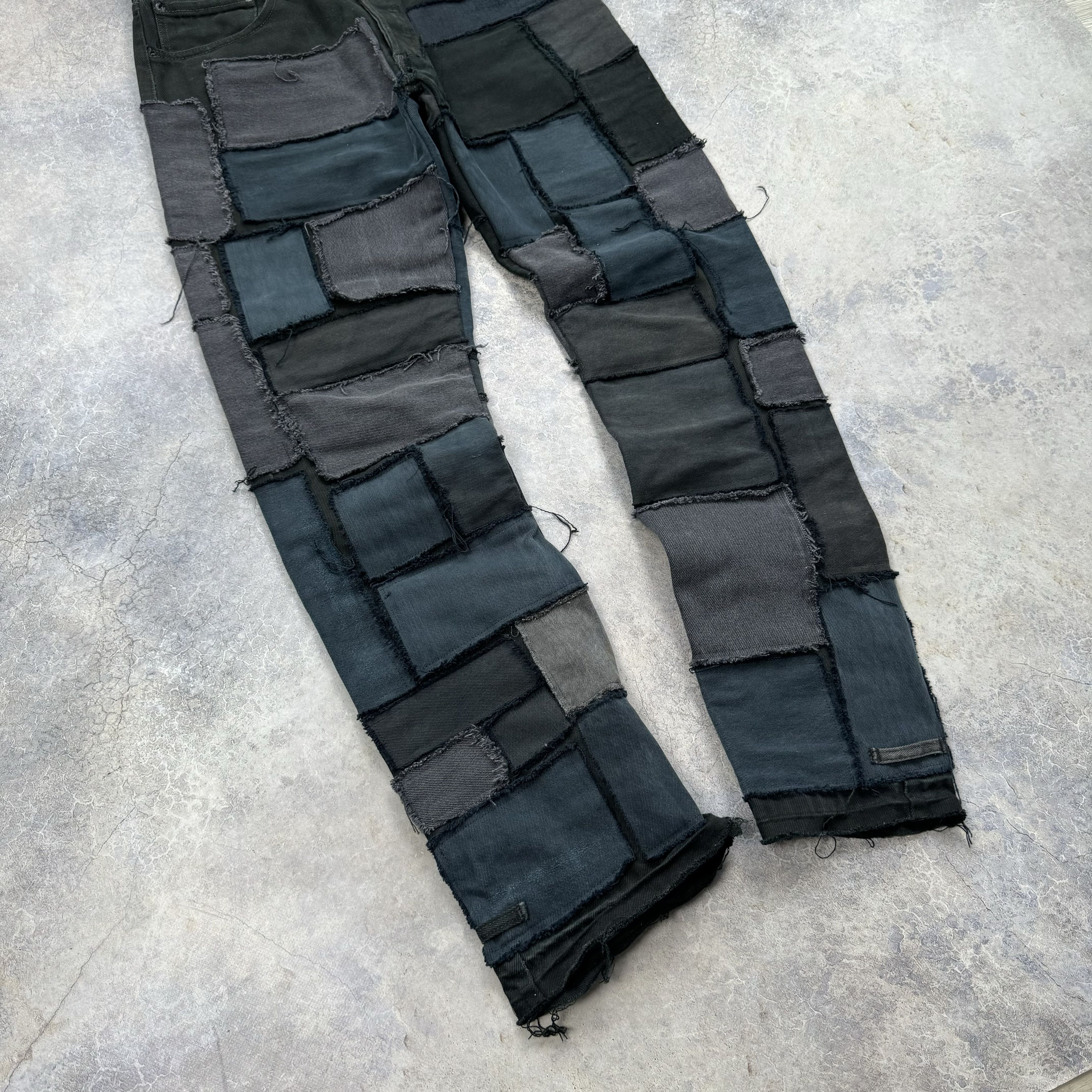 Levi's VINTAGE LEVIS PATCHWORK DISTRESSED BLACK JEANS - SIZE 32x32 Size US 32 / EU 48 - 3 Thumbnail