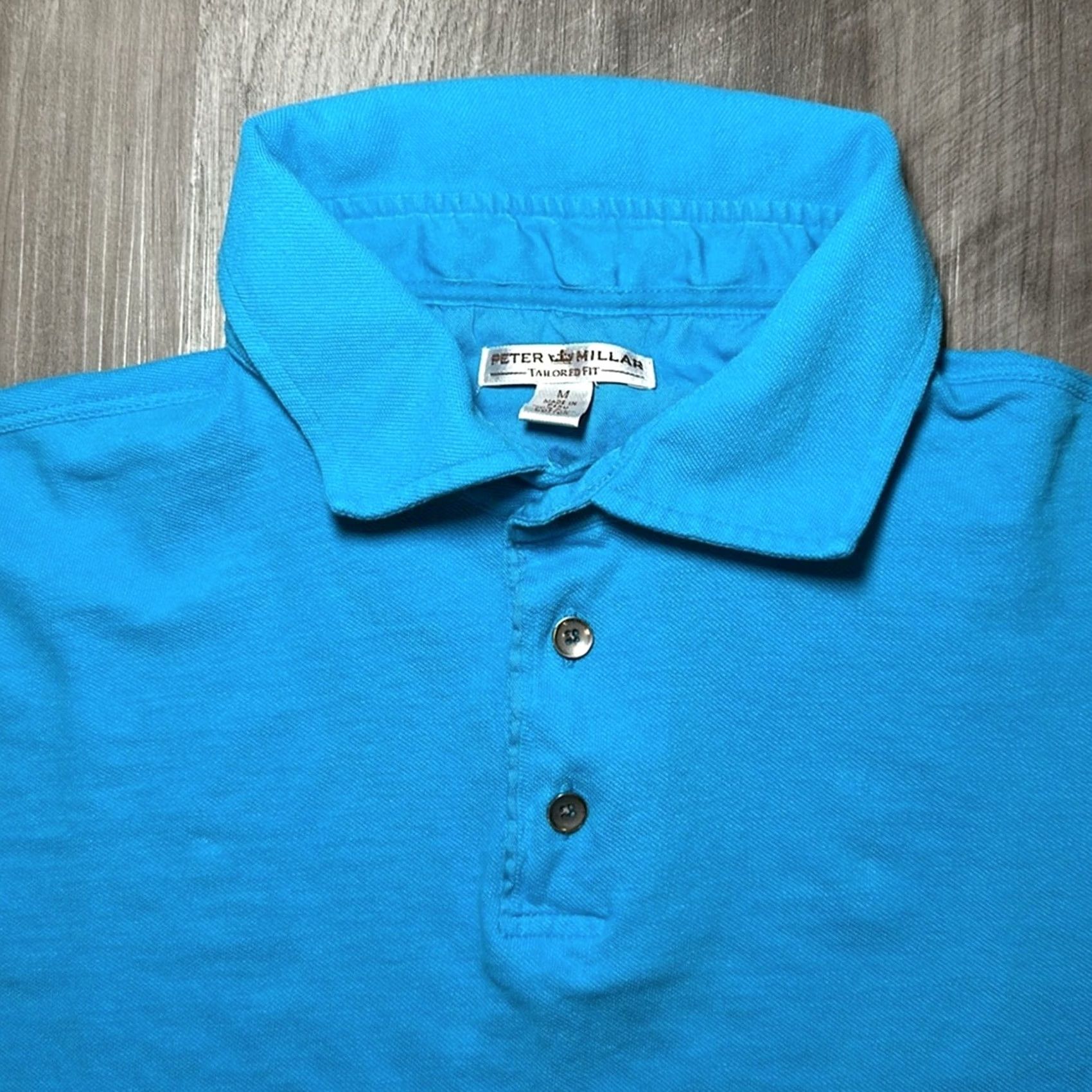 Peter Millar Peter Millar Polo Tailored Fit Pima Cotton - Medium Men Blue Size US M / EU 48-50 / 2 - 5 Thumbnail