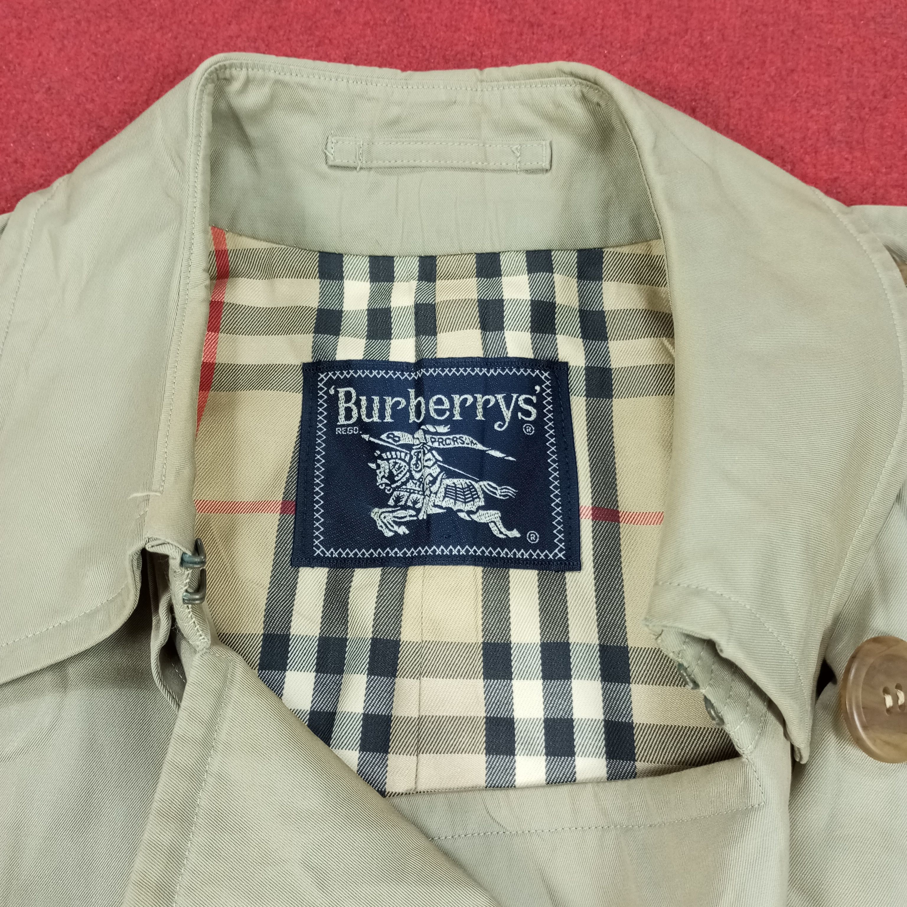 Burberry Burberrys Luxury Brand Nova Check Design Trench Jacket Size US M / EU 48-50 / 2 - 5 Thumbnail