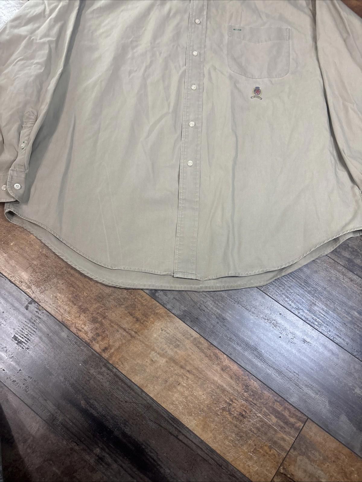 Tommy Hilfiger Tommy Hilfiger Men’s Long Sleeve Button Up Crest Logo XL Size US XL / EU 56 / 4 - 5 Thumbnail