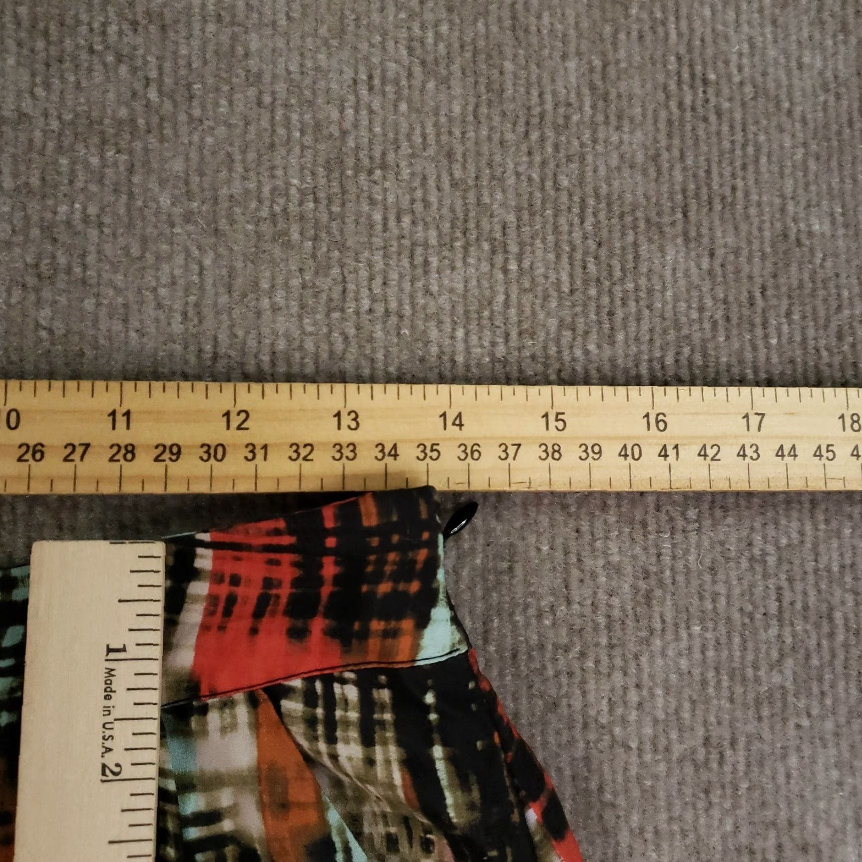 Anthropologie Anthropologie Skirt Women Size 4 Black Orange Pleated Pockets Casual Geometric Knee Length Size 27" / US 4 / IT 40 - 3 Thumbnail