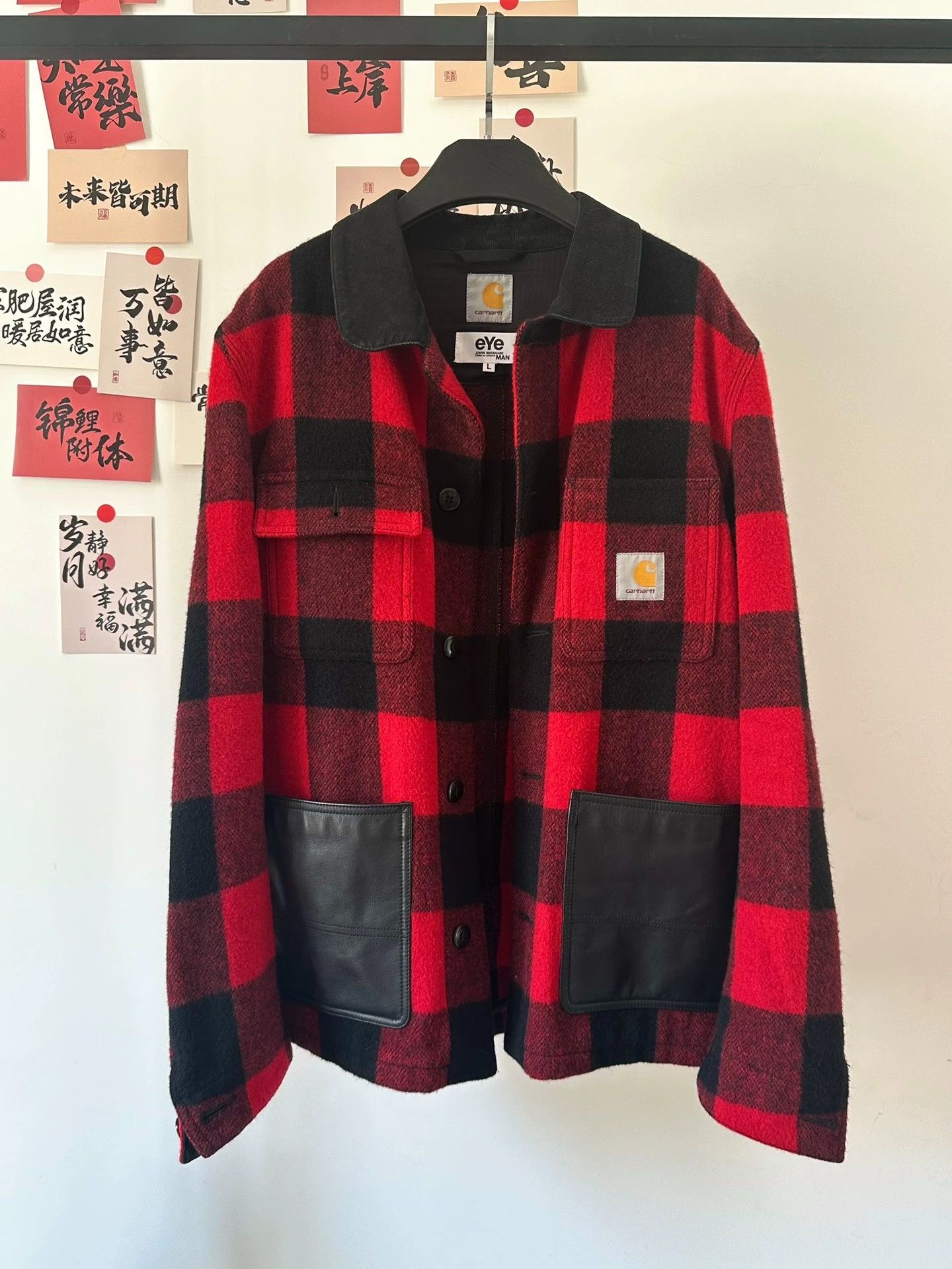 Junya Watanabe Junya watanabe jacket 2017aw plaid leather jacket Size US L / EU 52-54 / 3 - 1 Thumbnail