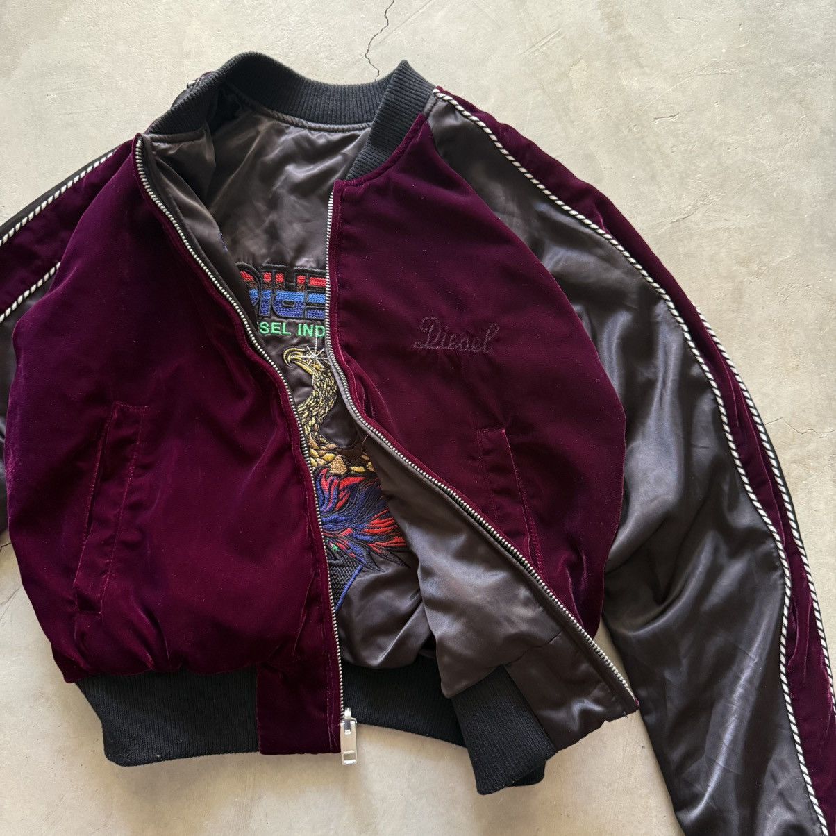 Diesel Diesel Reversible Bomber Rare Velvet Sukajan Jacket Size S / US 4 / IT 40 - 2 Thumbnail
