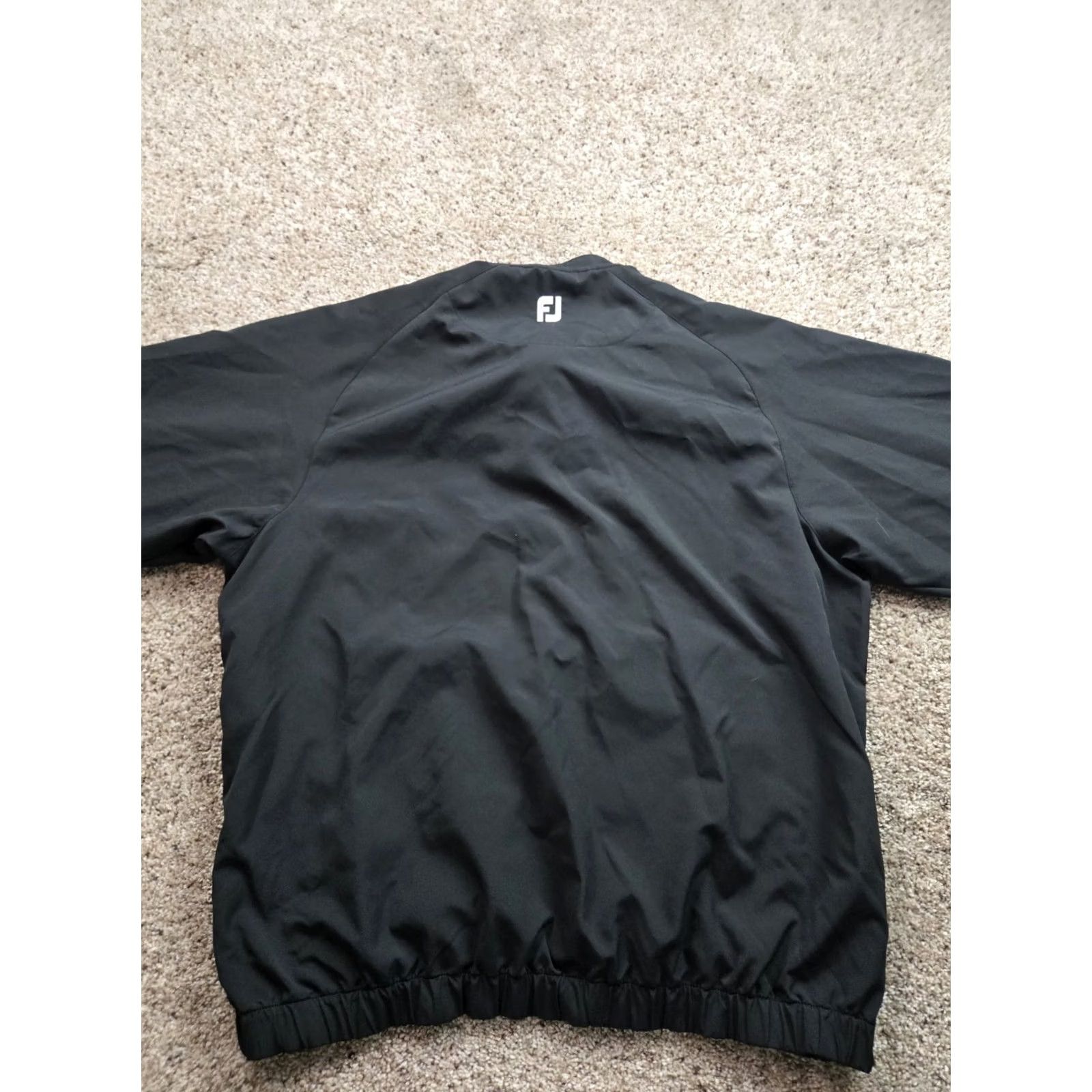 Footjoy FootJoy Jacket Long Sleeve Black Windbreaker 1/4 Zip Golf Mens L Rainproof Full Zip Size US L / EU 52-54 / 3 - 7 Thumbnail