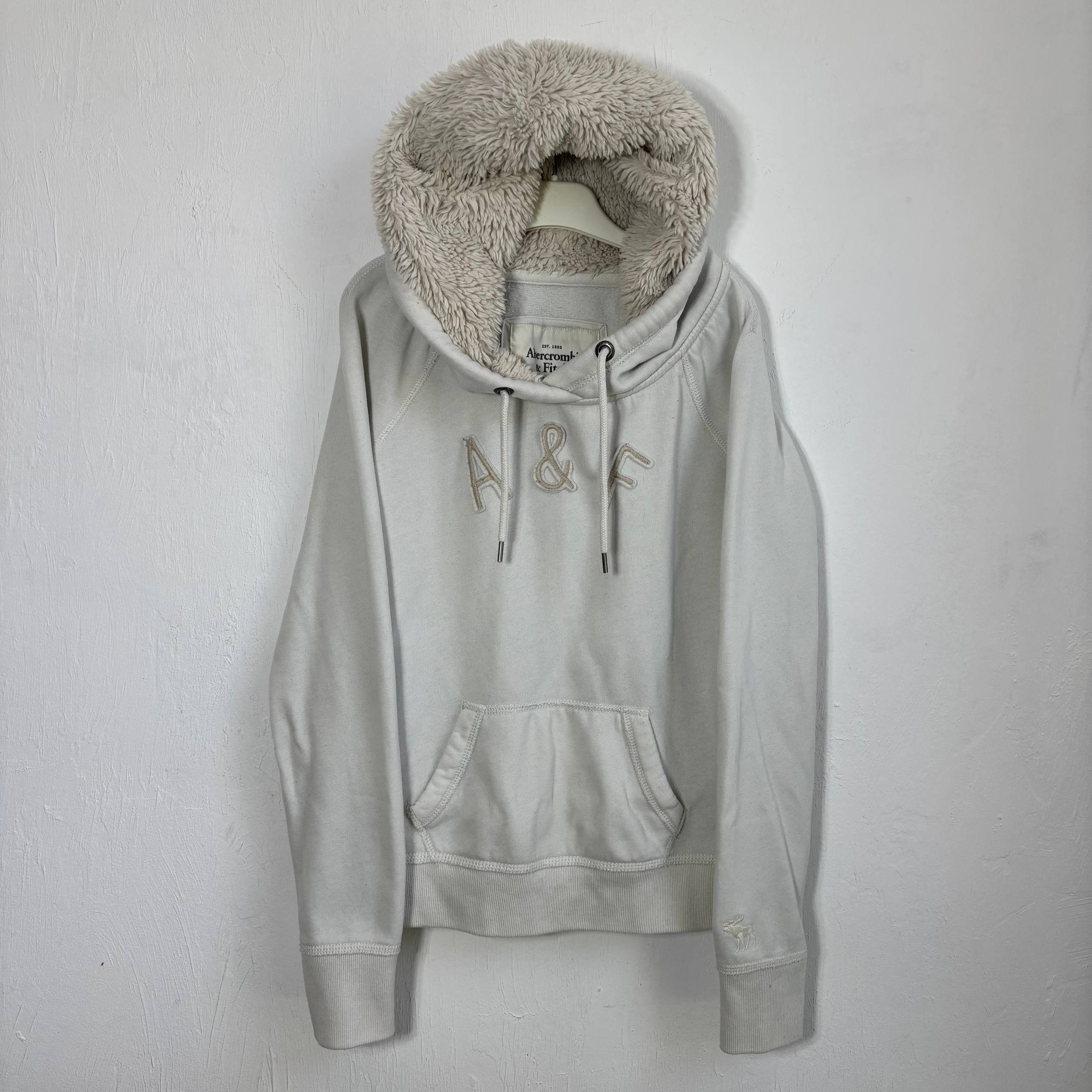 Abercrombie & Fitch Y2K Abercrombie FUR Fleece Vintage Distressed Hoodie Bomber Size US XS / EU 42 / 0 - 2 Thumbnail