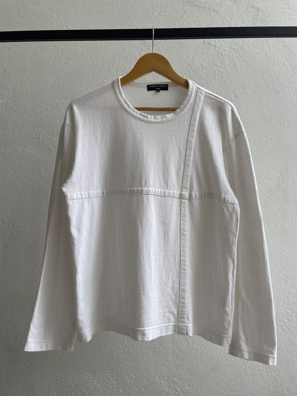 Comme des Garcons Homme Vintage Comme des Garçons Panelled Design Longsleeve Shirts Size US M / EU 48-50 / 2 - 1 Thumbnail