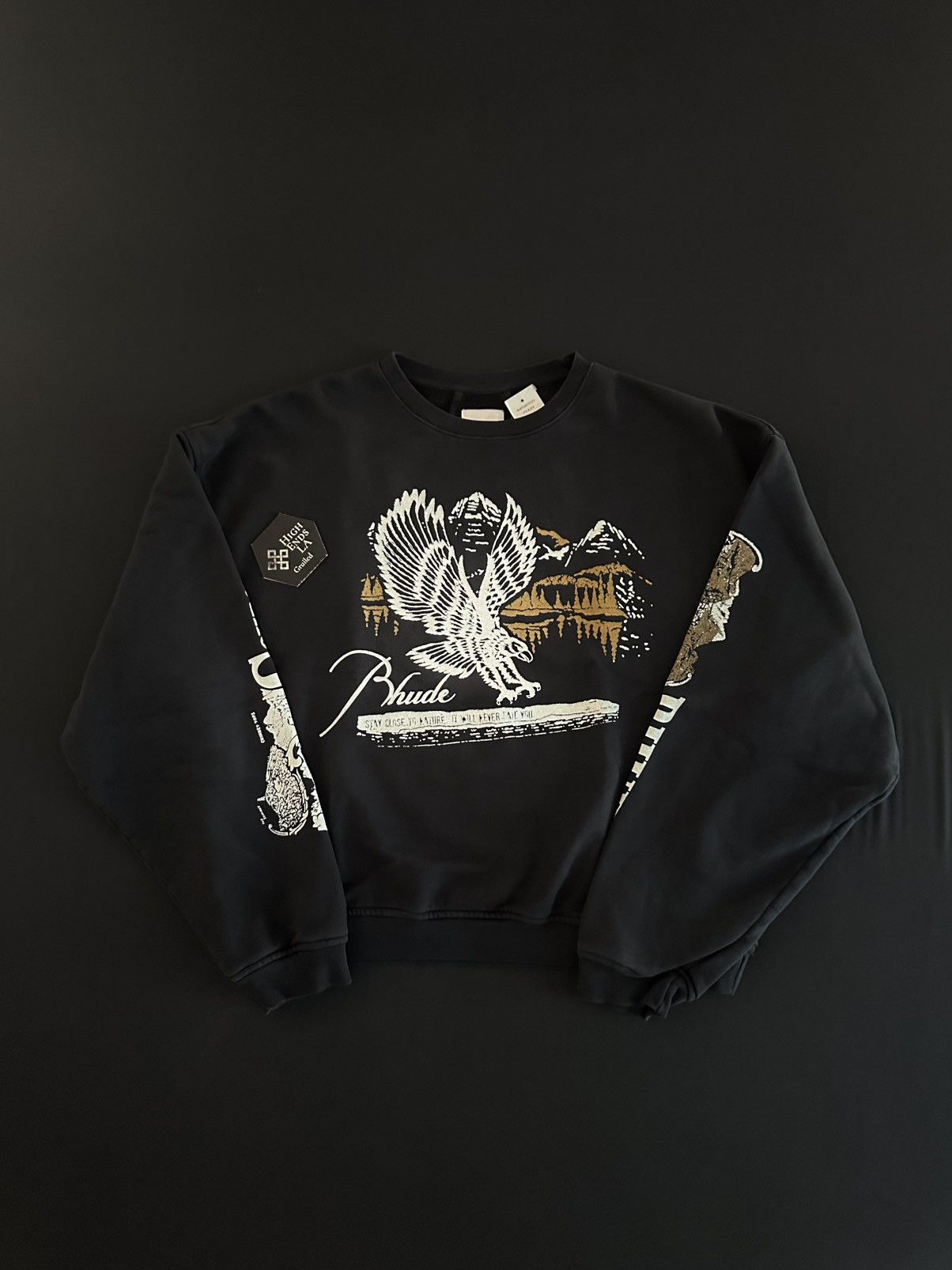 Rhude Rhude Pennant Flag Crewneck Size US XL / EU 56 / 4 - 1 Thumbnail