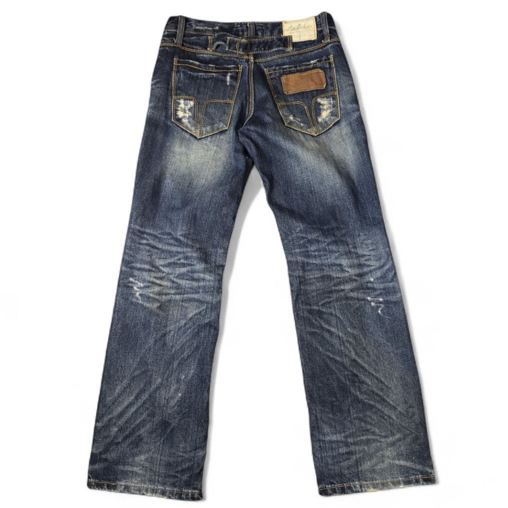 Beauty Beast 🔥 Flared Exotic Vintage Lolita Low Rise Jeans W31 Size 31" - 3 Thumbnail
