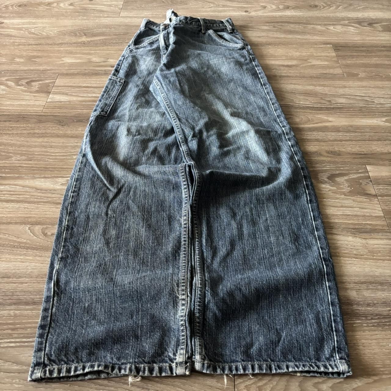 Calvin Klein Crazy Vintage Y2K/2000s Baggy Grunge Calvin Klein Dark Wash Denim Jeans! 38x34 Size US 38 / EU 54 - 3 Thumbnail