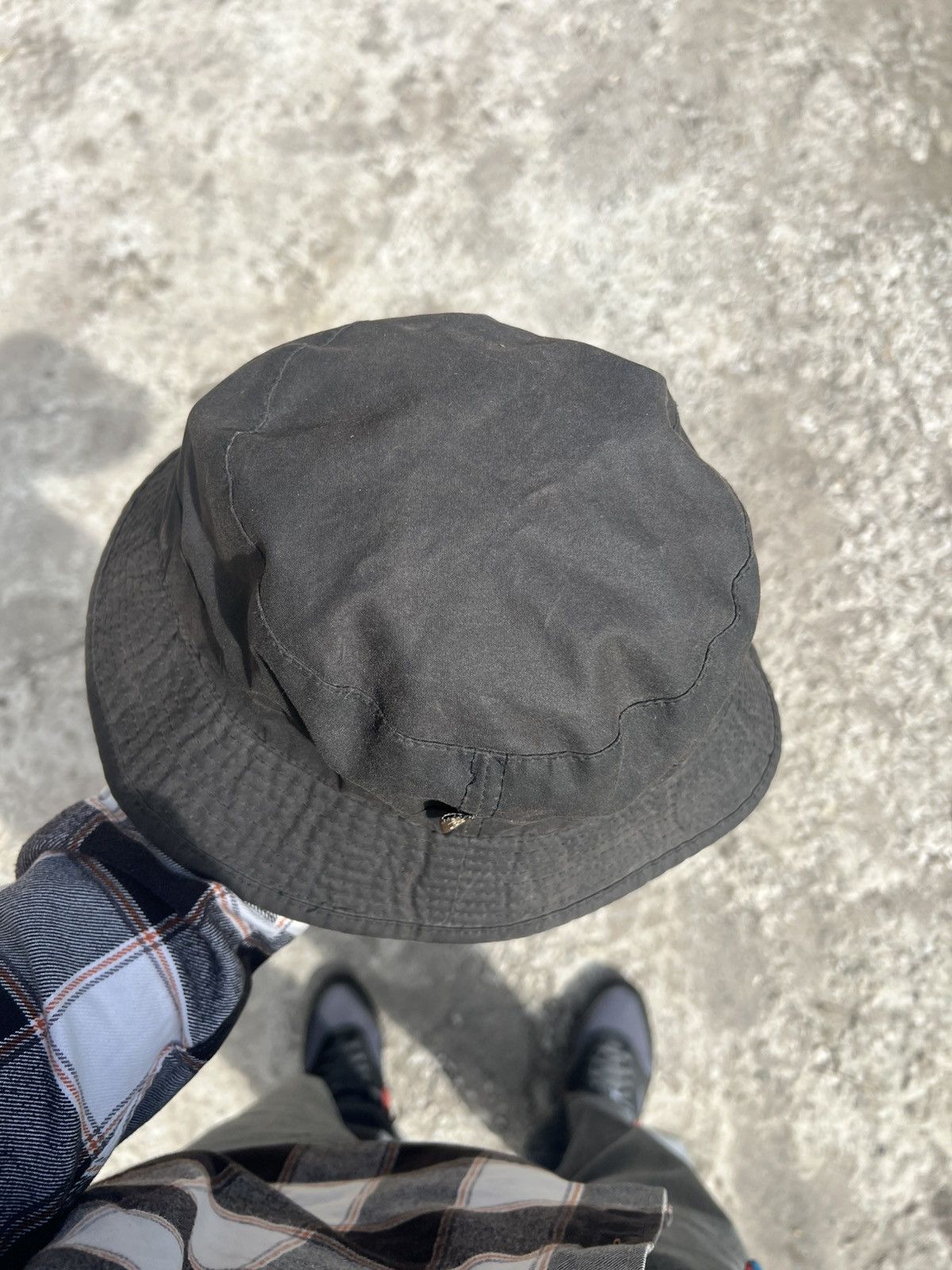 Barbour × Vintage VERY RARE BARBOUR HATS WAXED PANAMA CASUAL ENGLAND STYLE 90s Size ONE SIZE - 5 Thumbnail