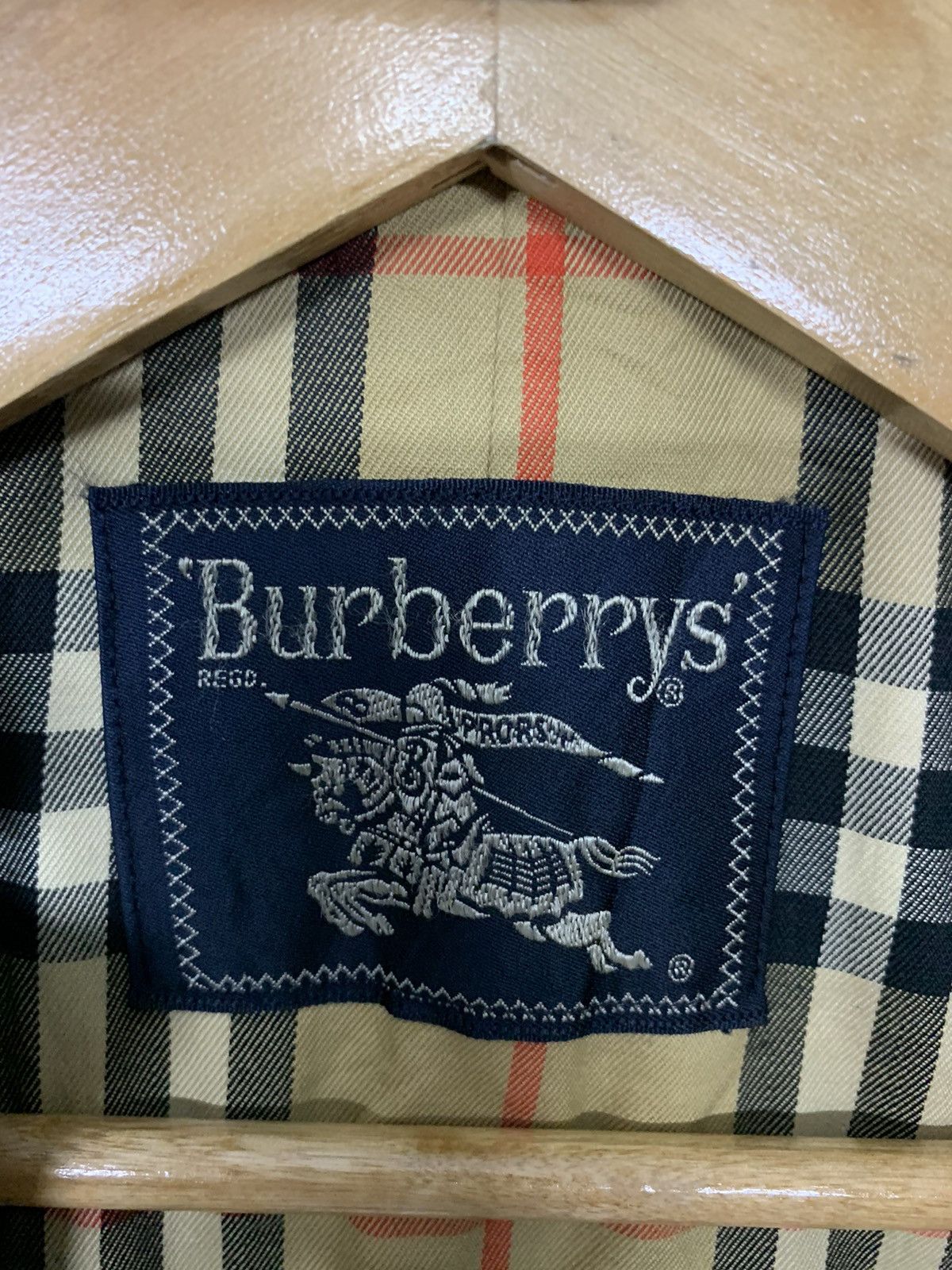 Burberry × Designer × Vintage Vintage Burberry's Nova Chek Long Jacket Button Ups Size US L / EU 52-54 / 3 - 7 Thumbnail
