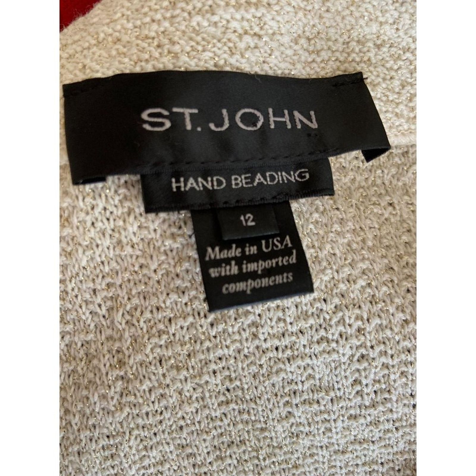 St. John St. John Hand Beading 2c Matching Dress & Jacket - Size L / US 10 / IT 46 - 3 Thumbnail